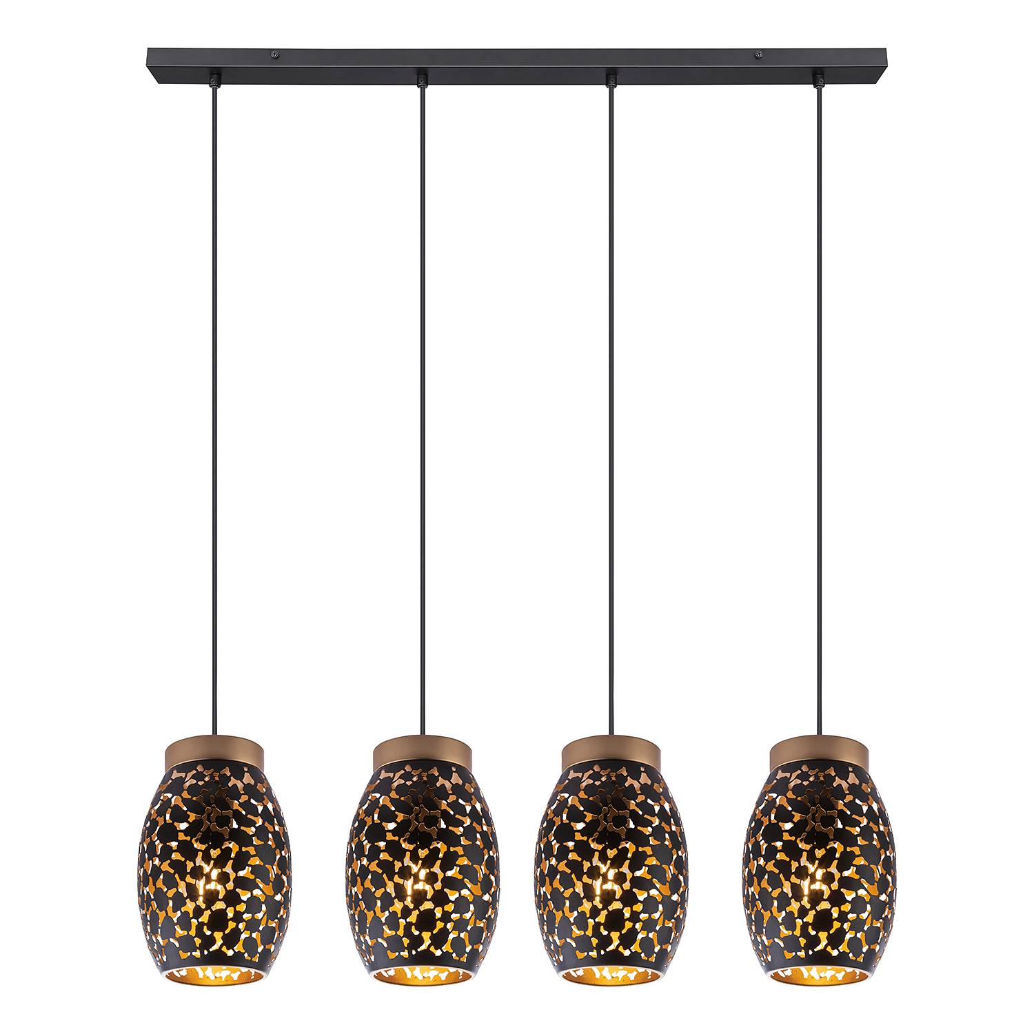 4-Flame pendant lamp Narri Iron