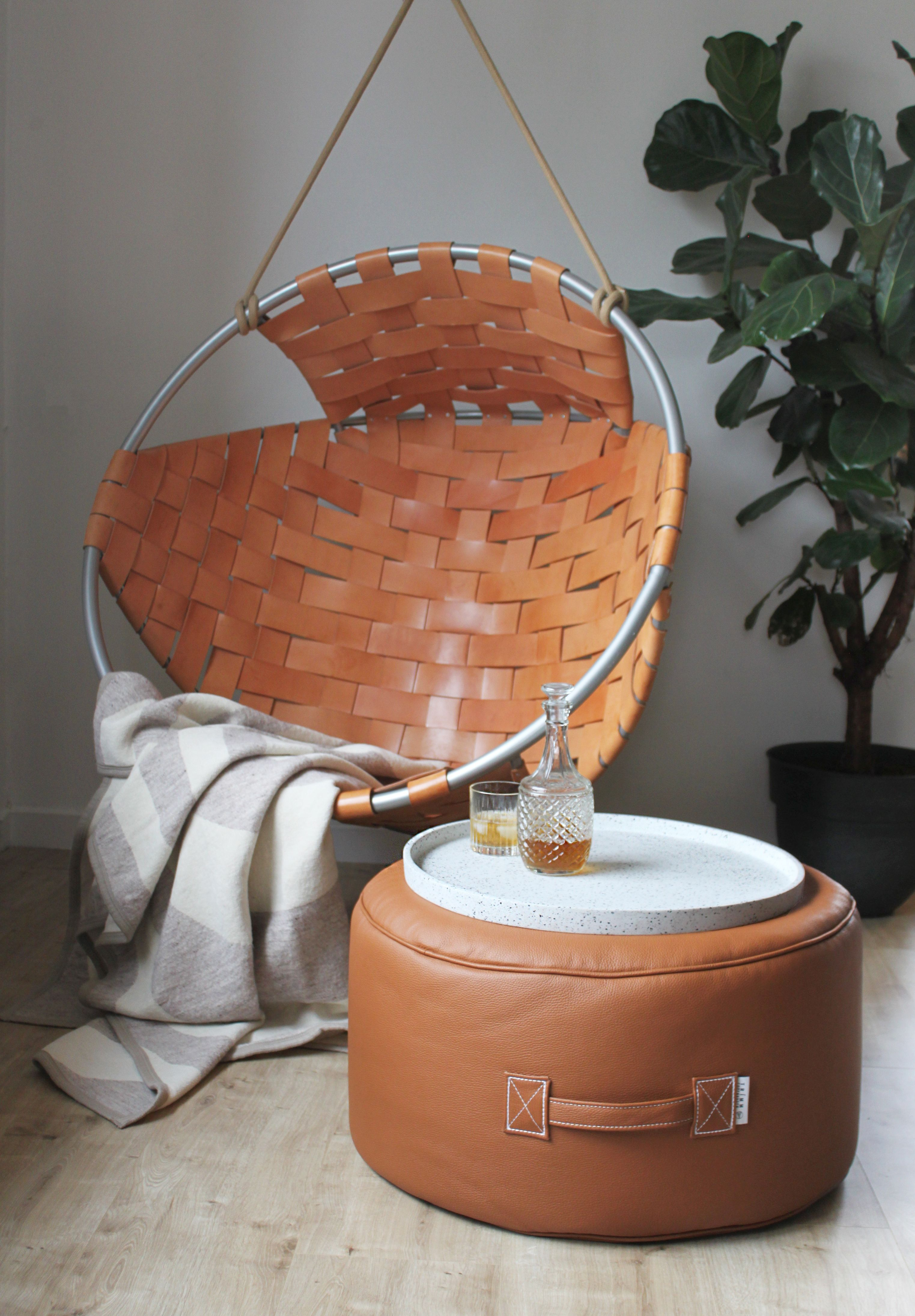 Decke Baumwolle Wolle Beige Gemustert