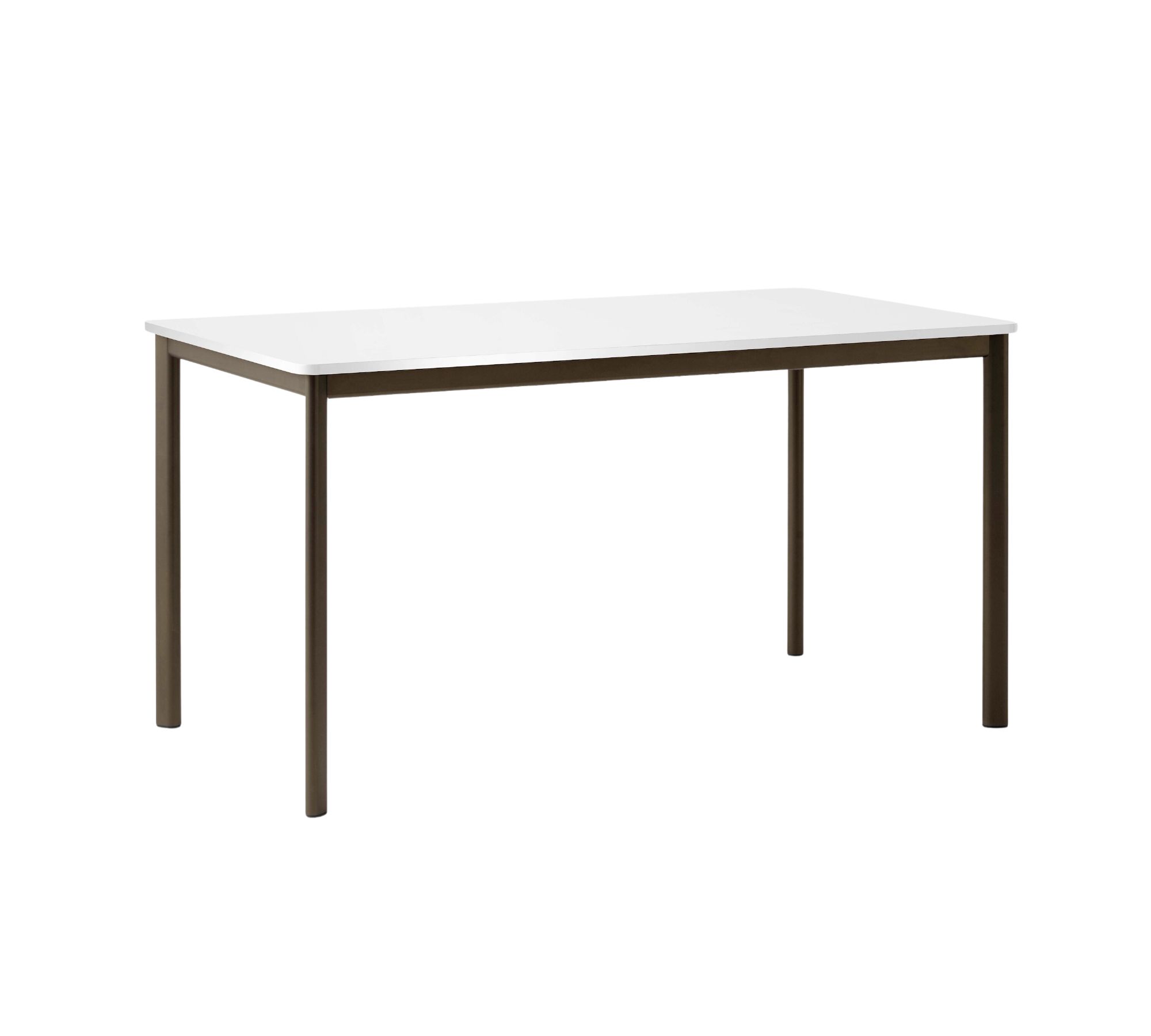 Drip HW59 Table Laminate Aluminum White