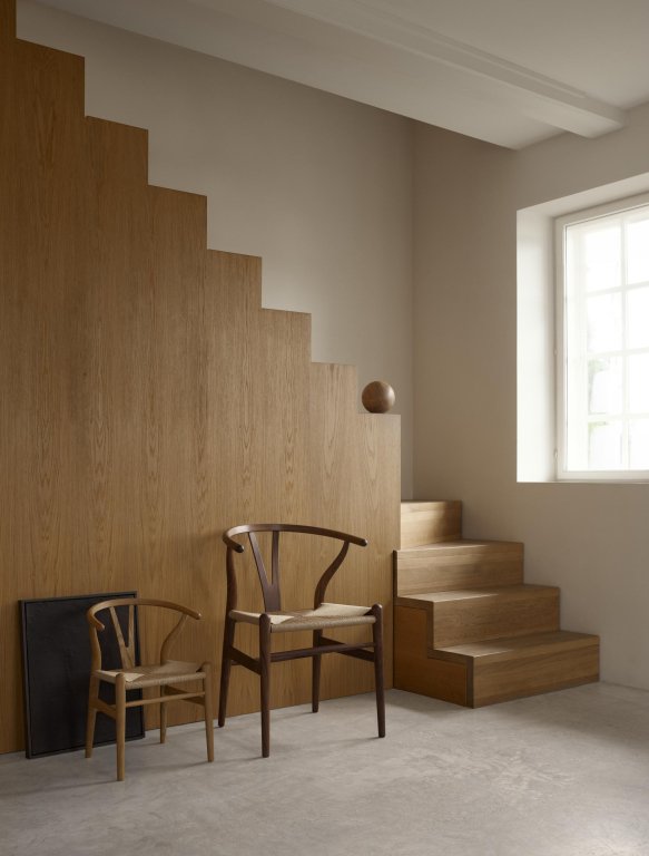 CH24 Kinderstuhl Eischenholz Braun