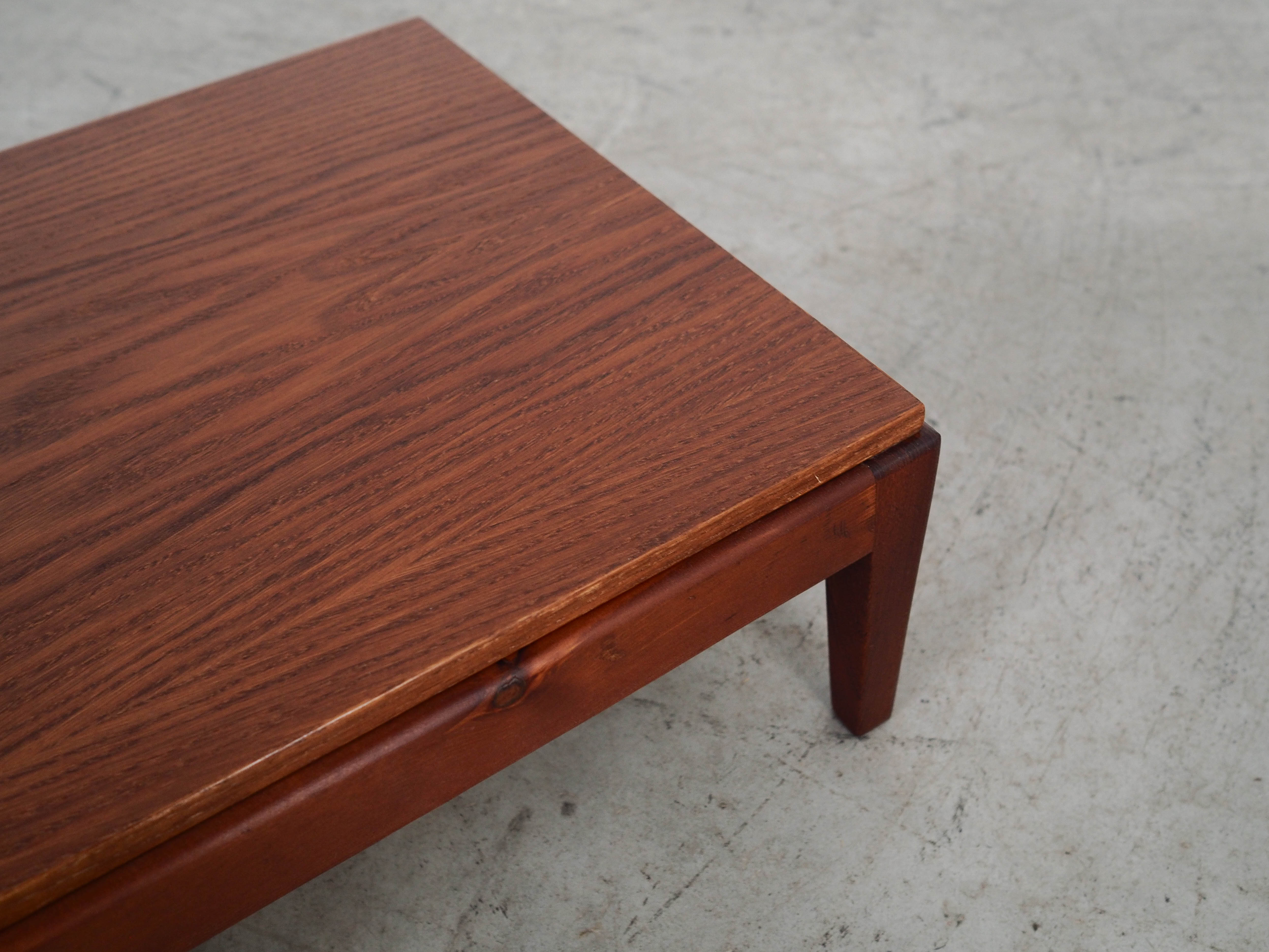 Couchtisch Eichenholz Optik 1970er Jahre