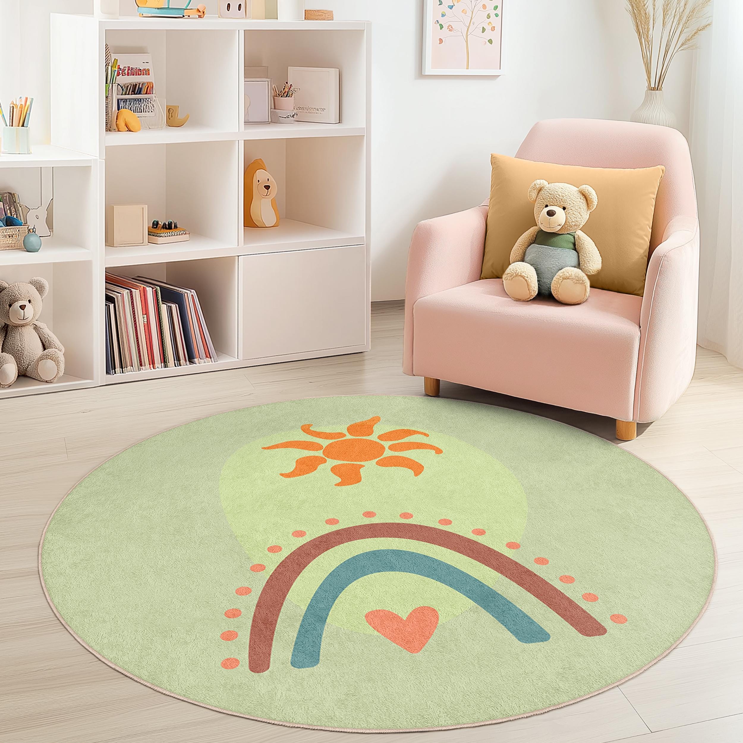 Tappeto per bambini Raggio di sole Arcobaleno Multicolore Ø180cm
