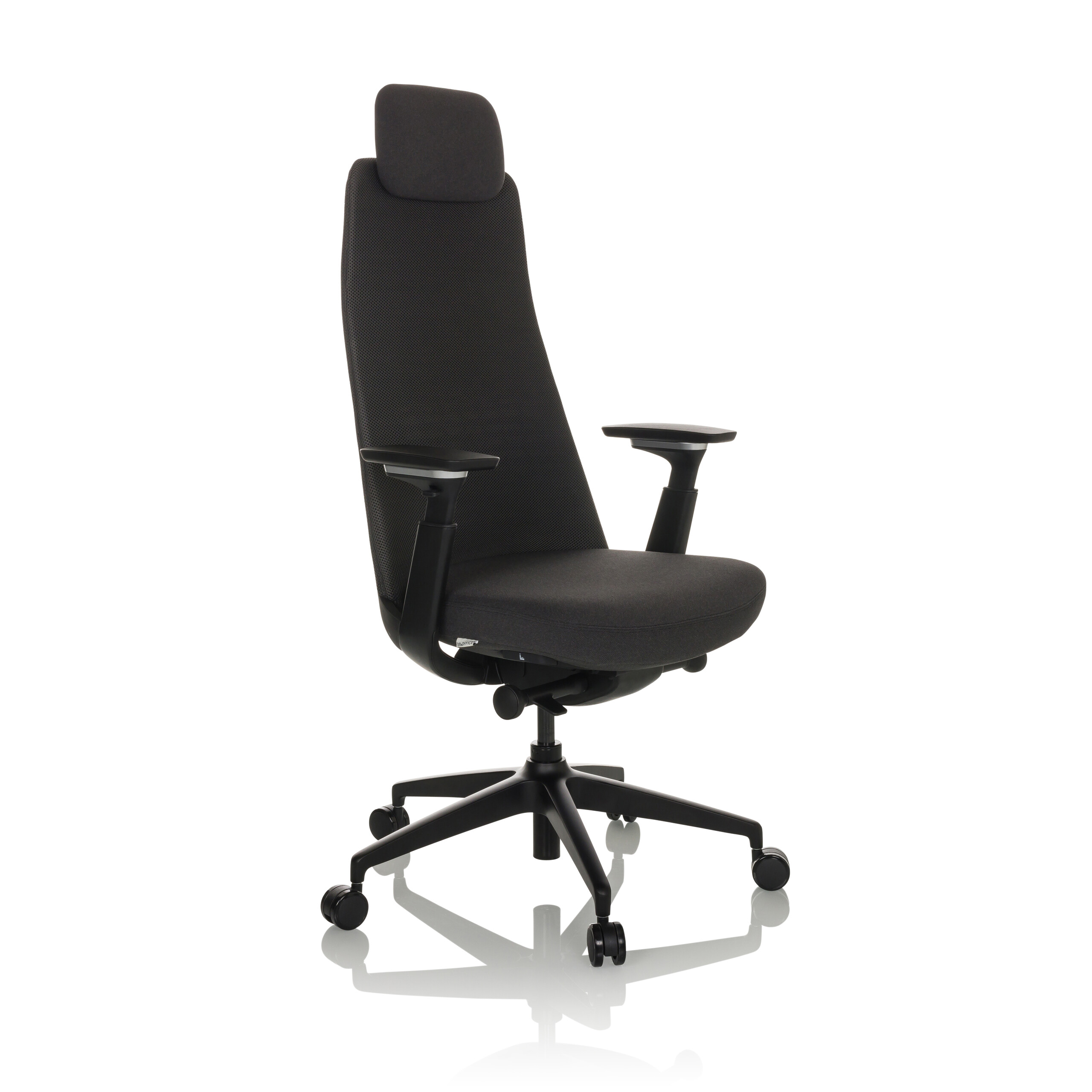 YUCANO Bürostuhl Stoff Schwarz