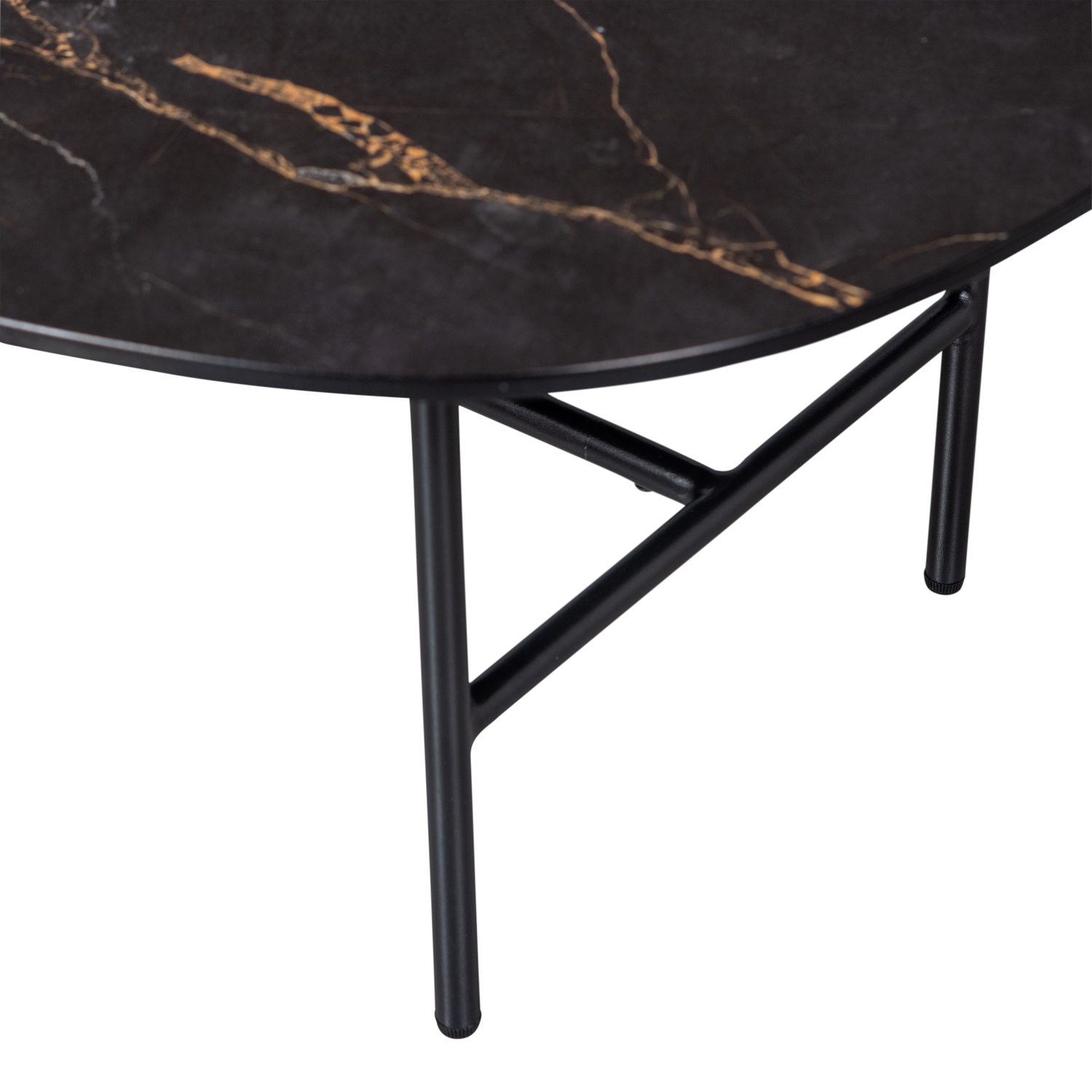 Vajen Couchtisch Marmoroptik Schwarz