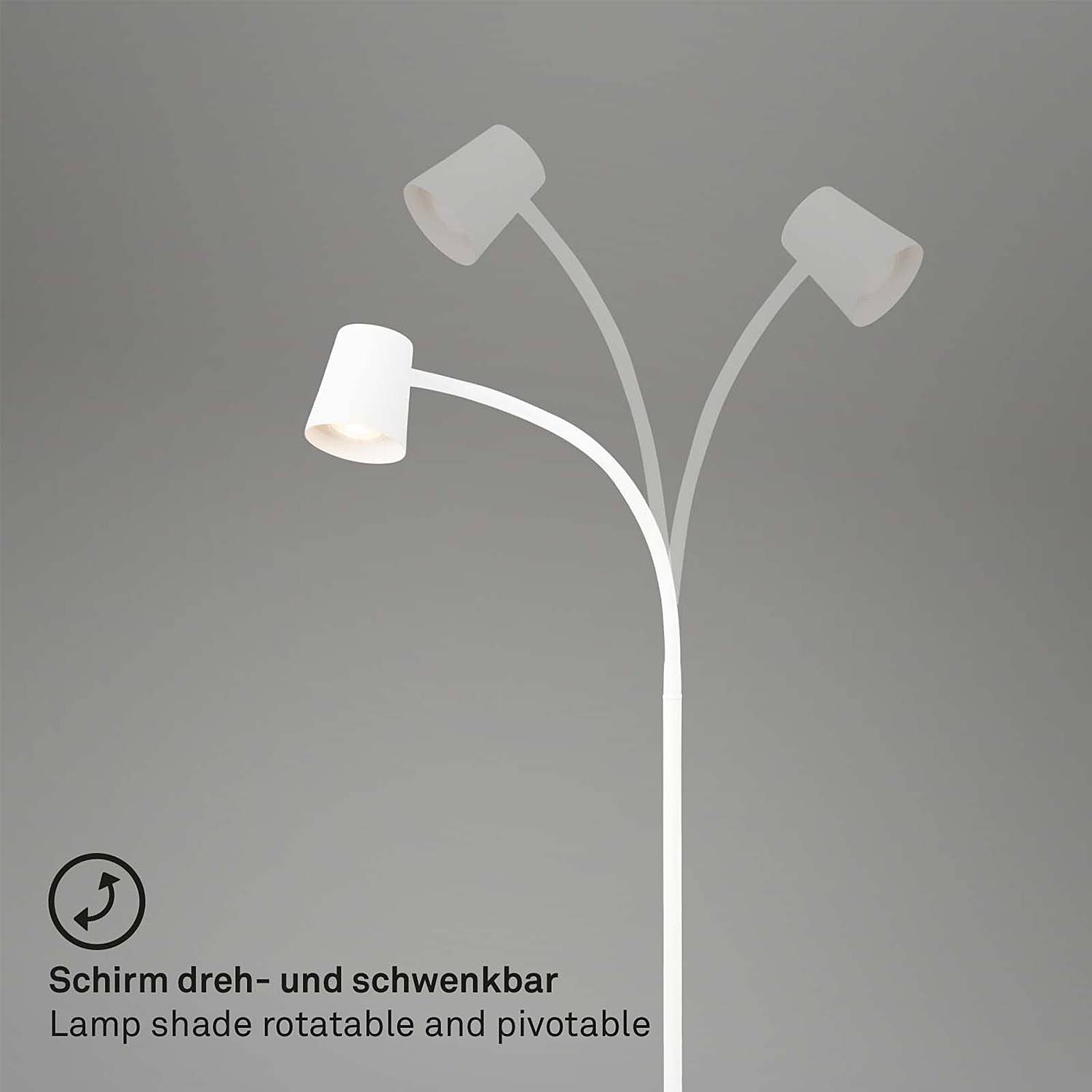 Cotosi Stehleuchte Aluminium Weiß