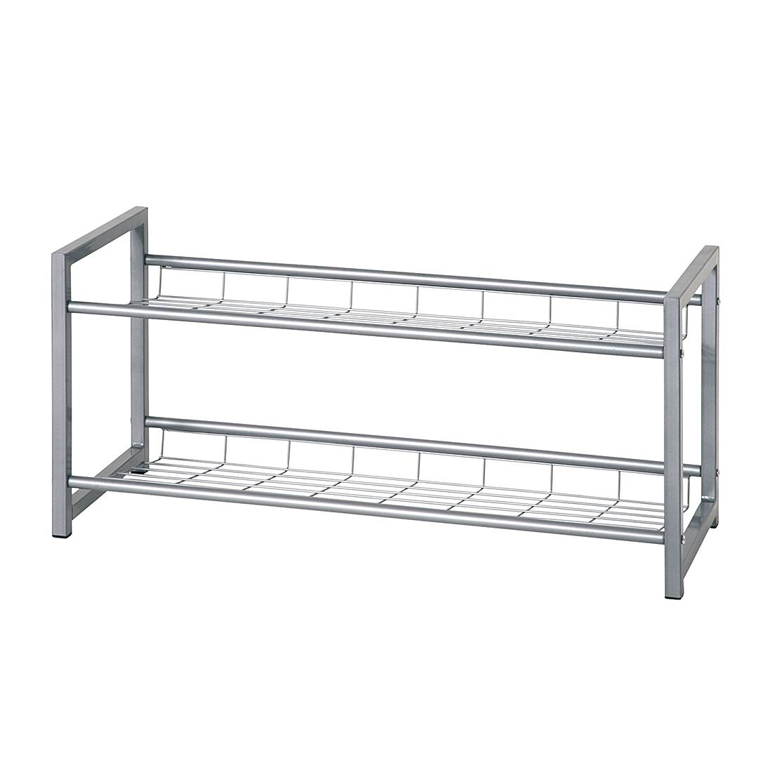 Schuhregal Kelowna I Alufarben