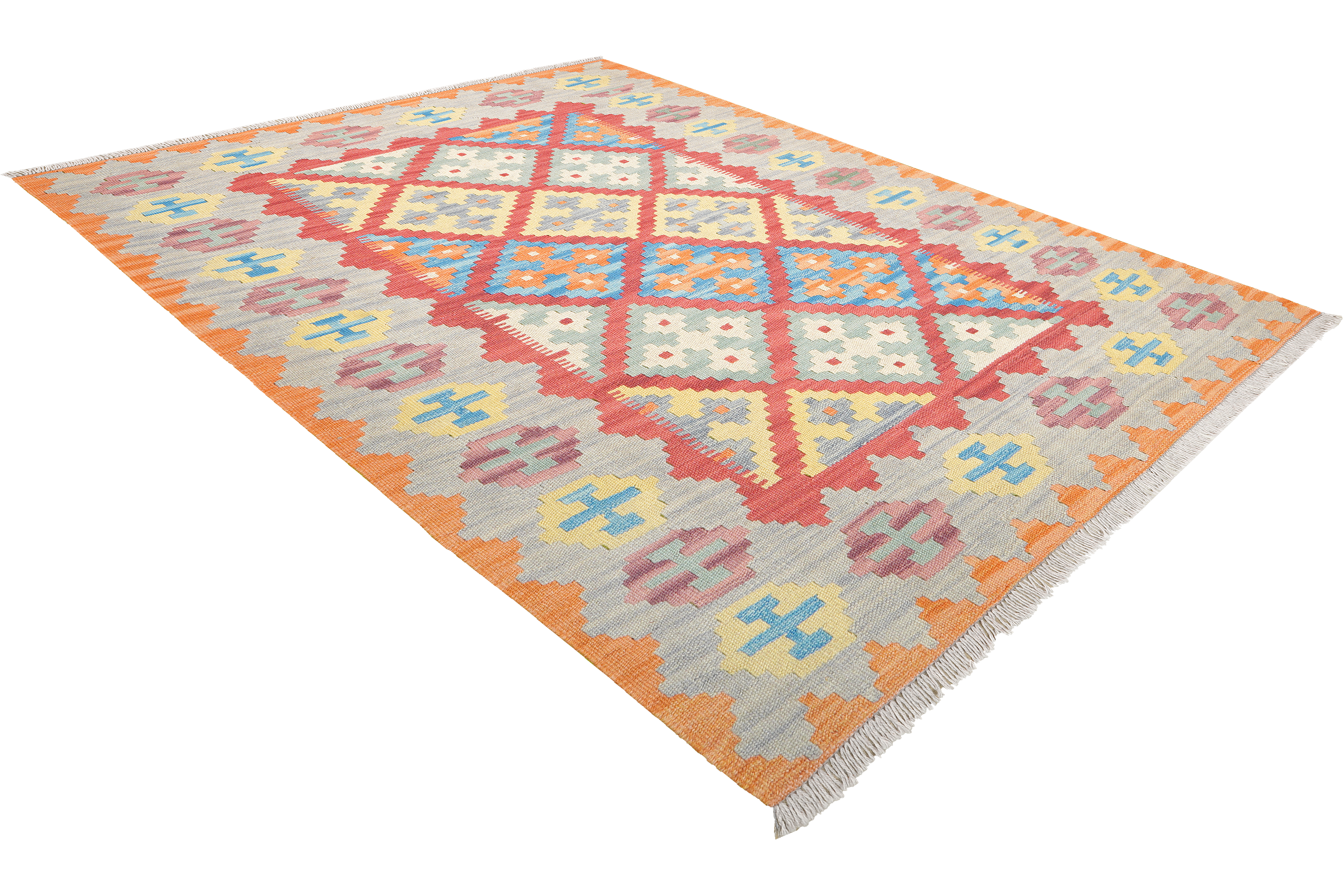 Kelim Gashgai Rug Wool Red