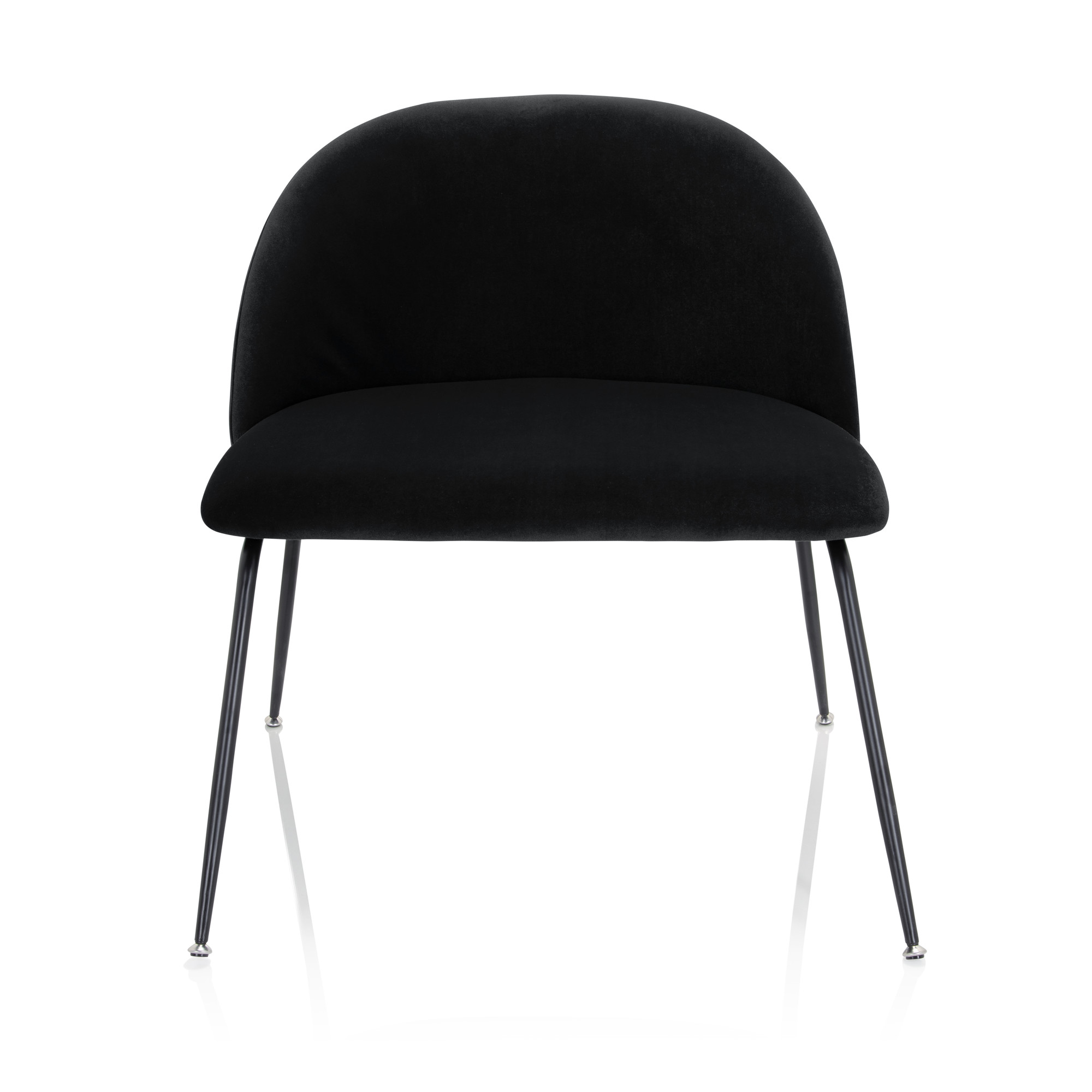 VELVO Sedia Tessuto Nero