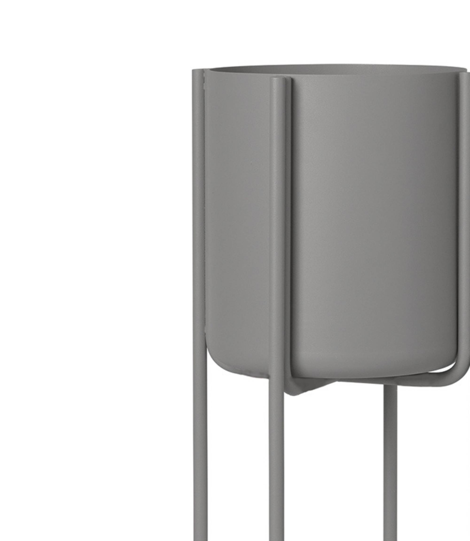 Kena Pflanzgefäß mit Gestell Steel Gray 55 x 22 cm 66018