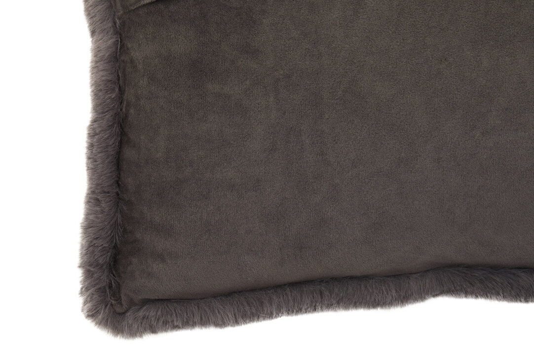 Bosie Lamina Grey Square Fur Kissen