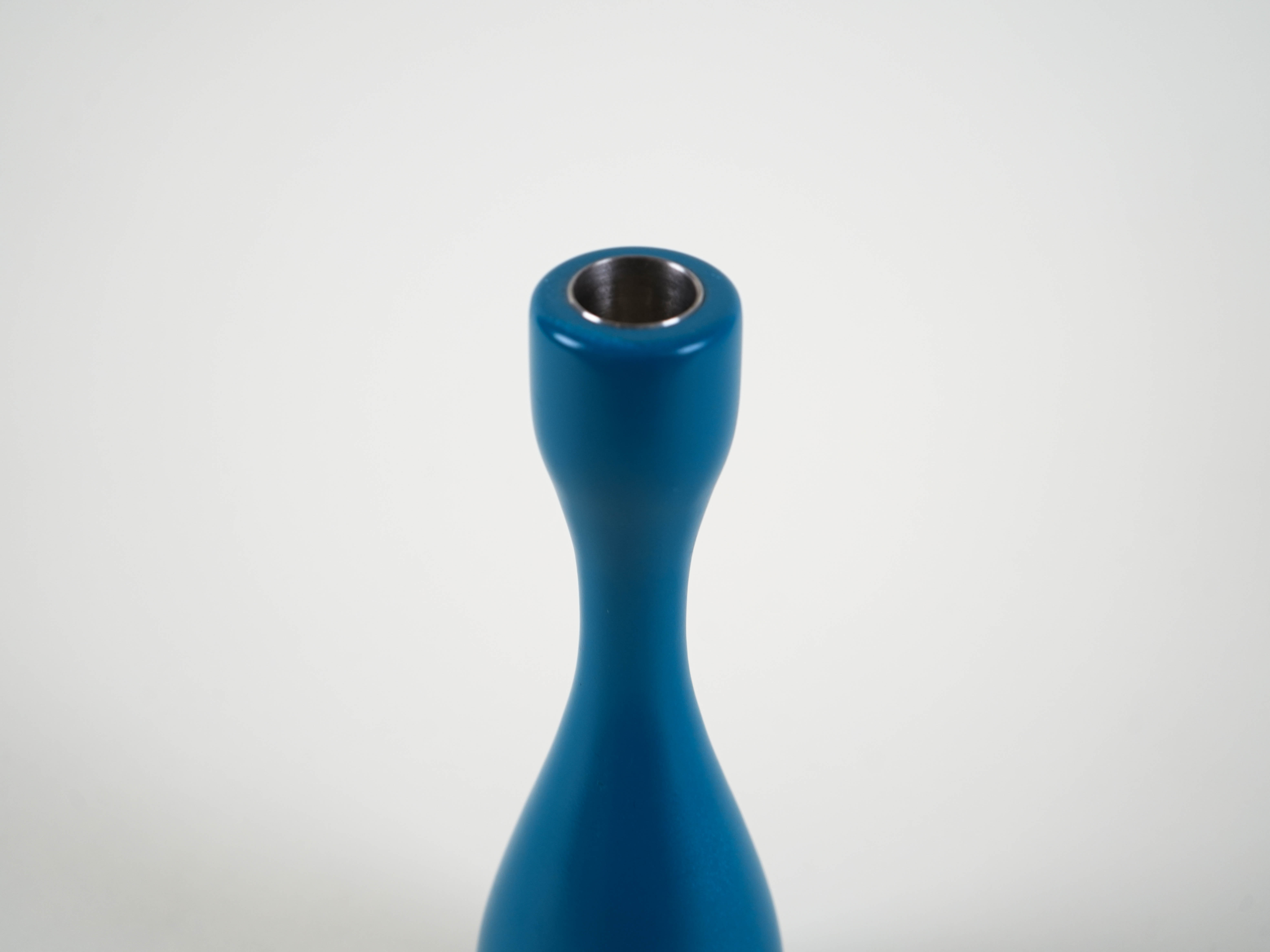 Candlestick 1970s Blue