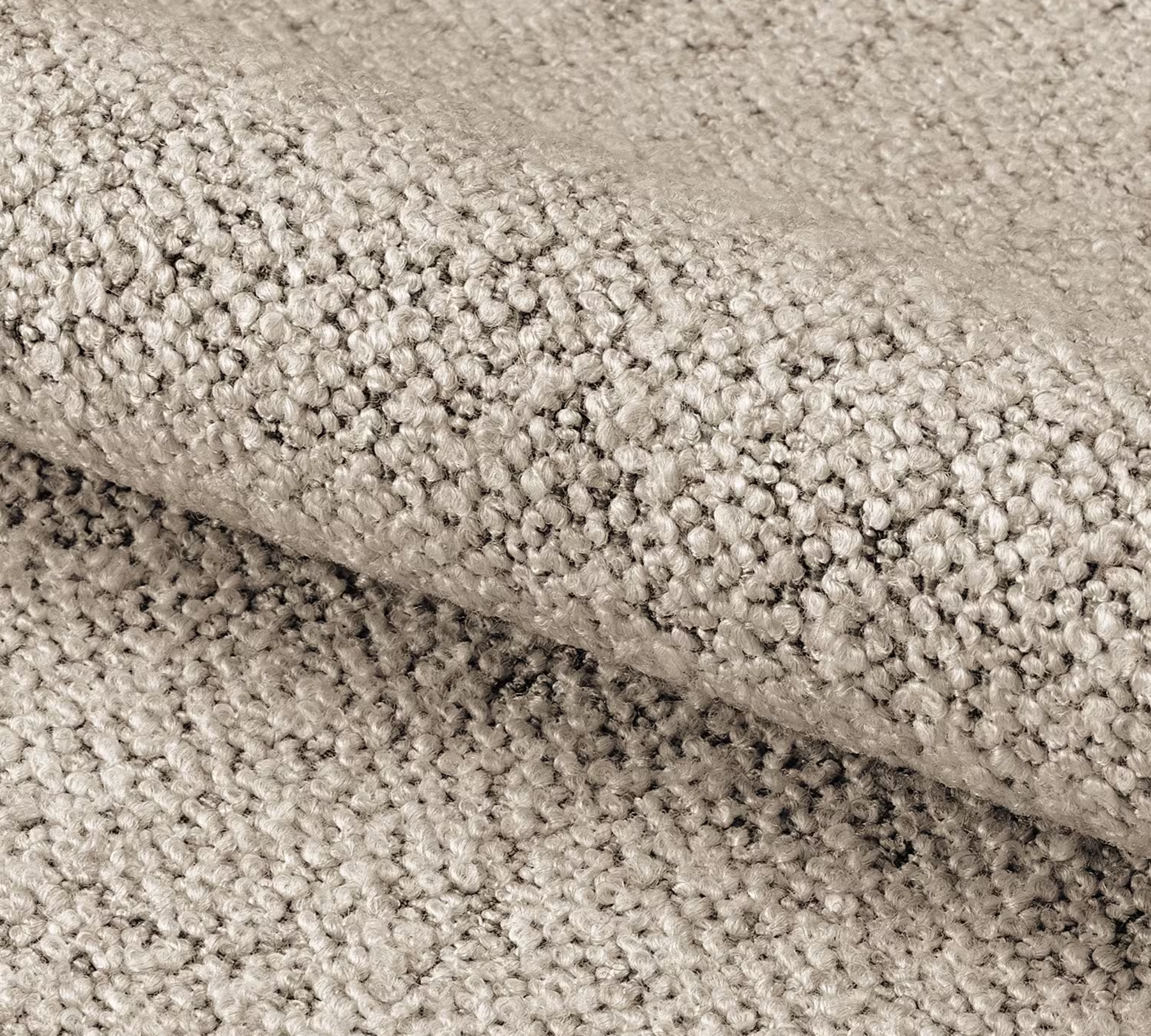 2x Kolmos Polsterstuhl Boucléstoff Beige