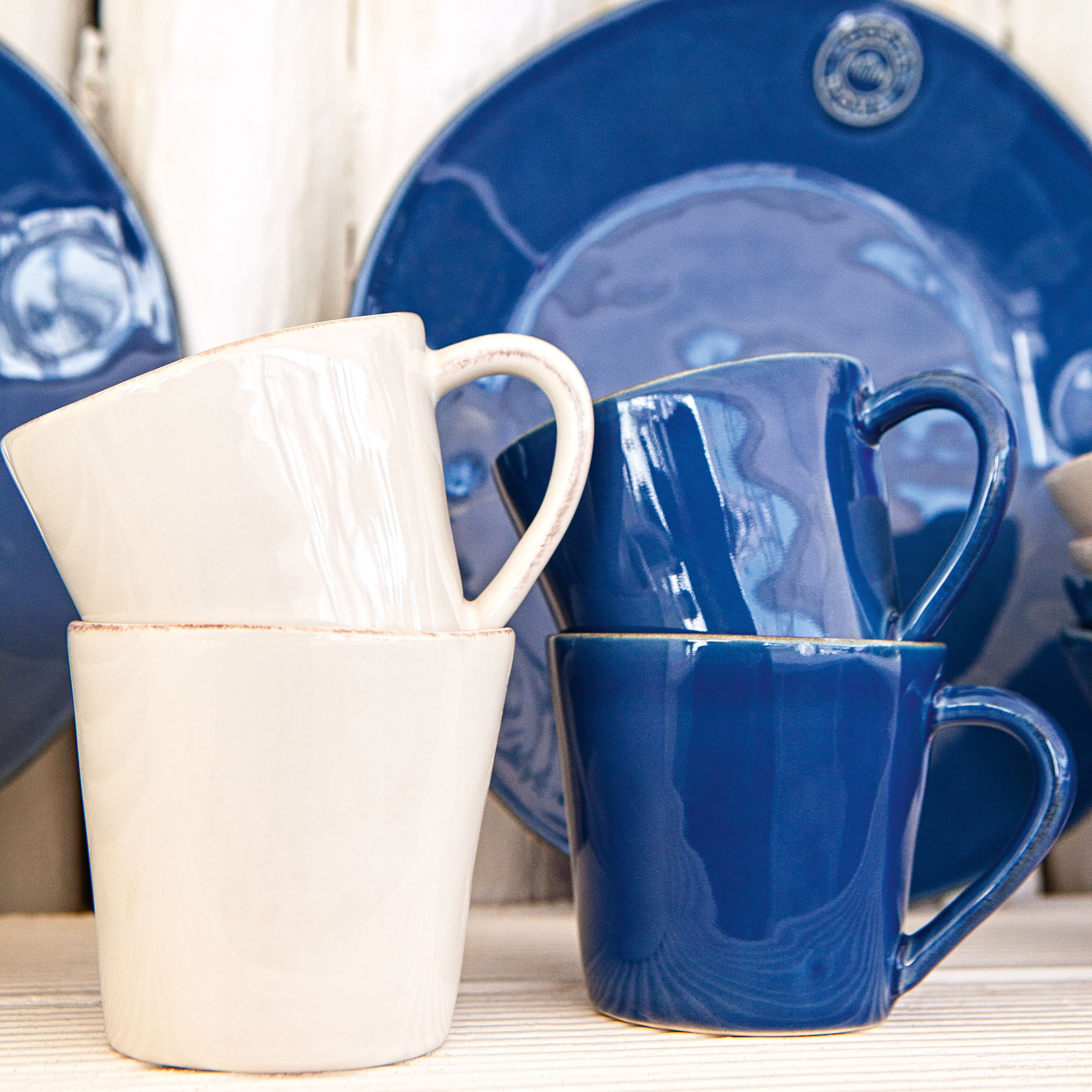 Nova Teetasse 12-teilig Steinzeug Weiß