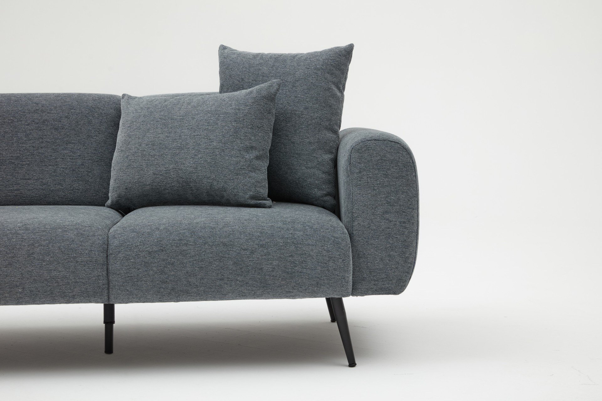 Side Sofa 2-Sitzer Anthrazit