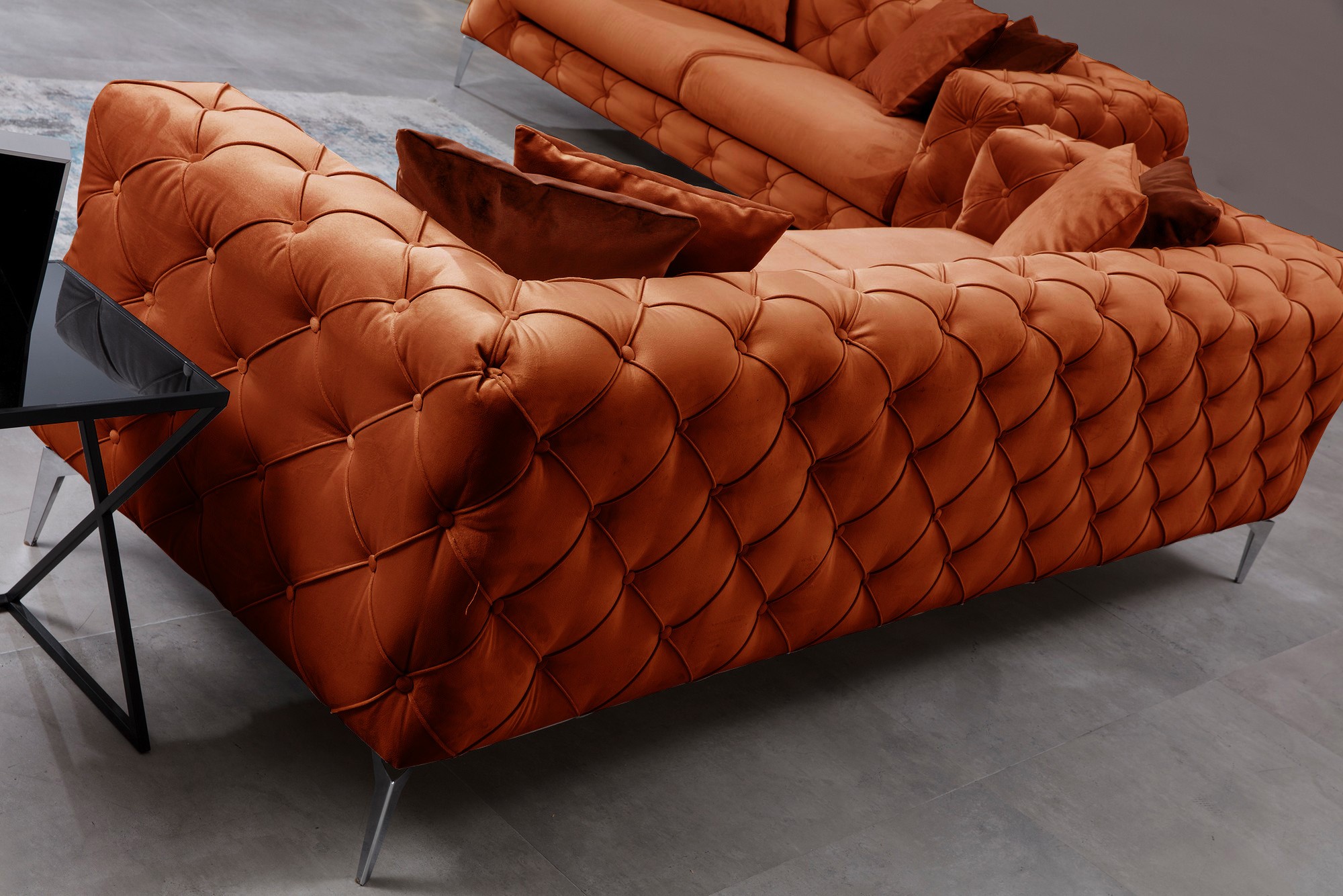 Como Sofa 2-Sitzer Orange