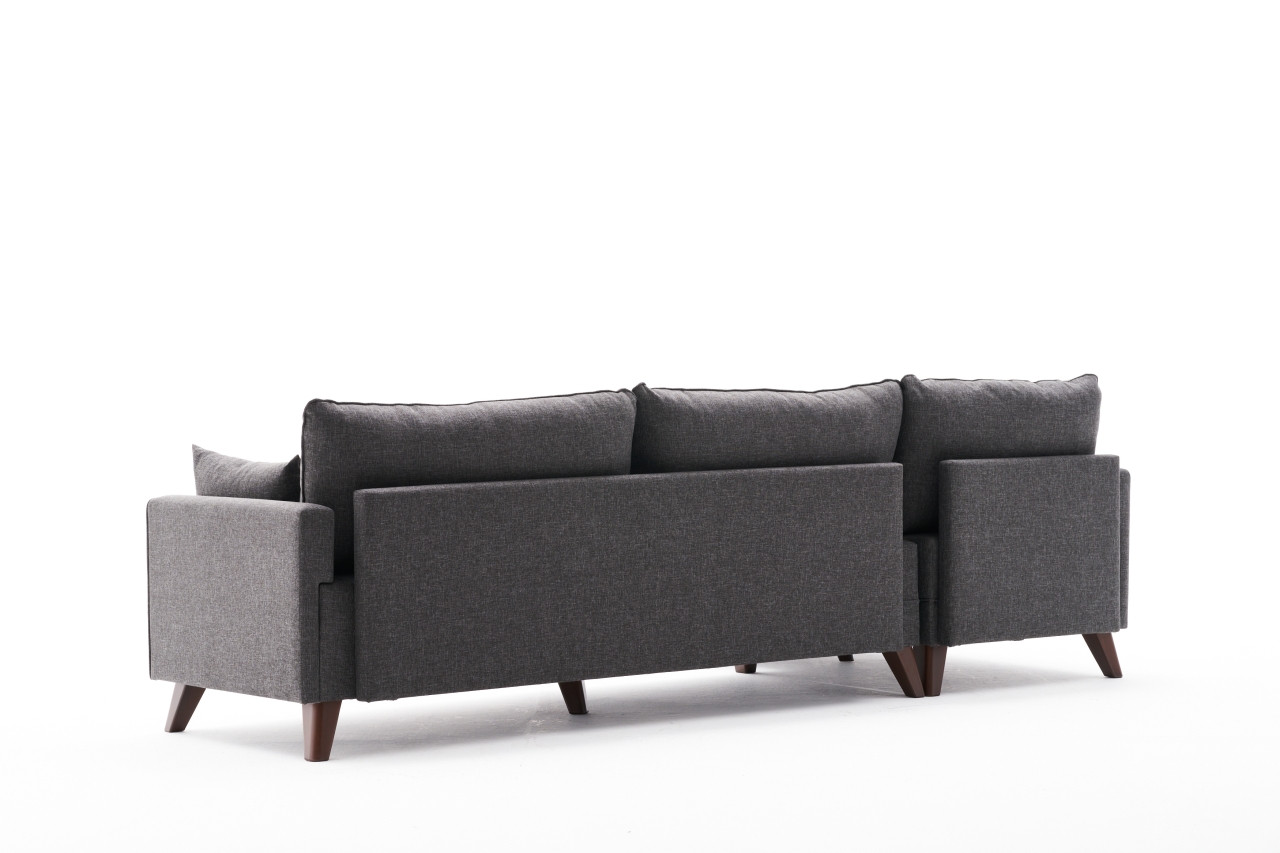 Bella Sofa Récamiere Links  Anthrazit