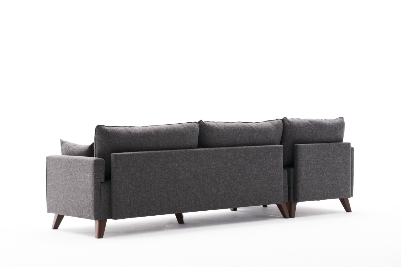Bella Sofa Récamiere Links Anthrazit