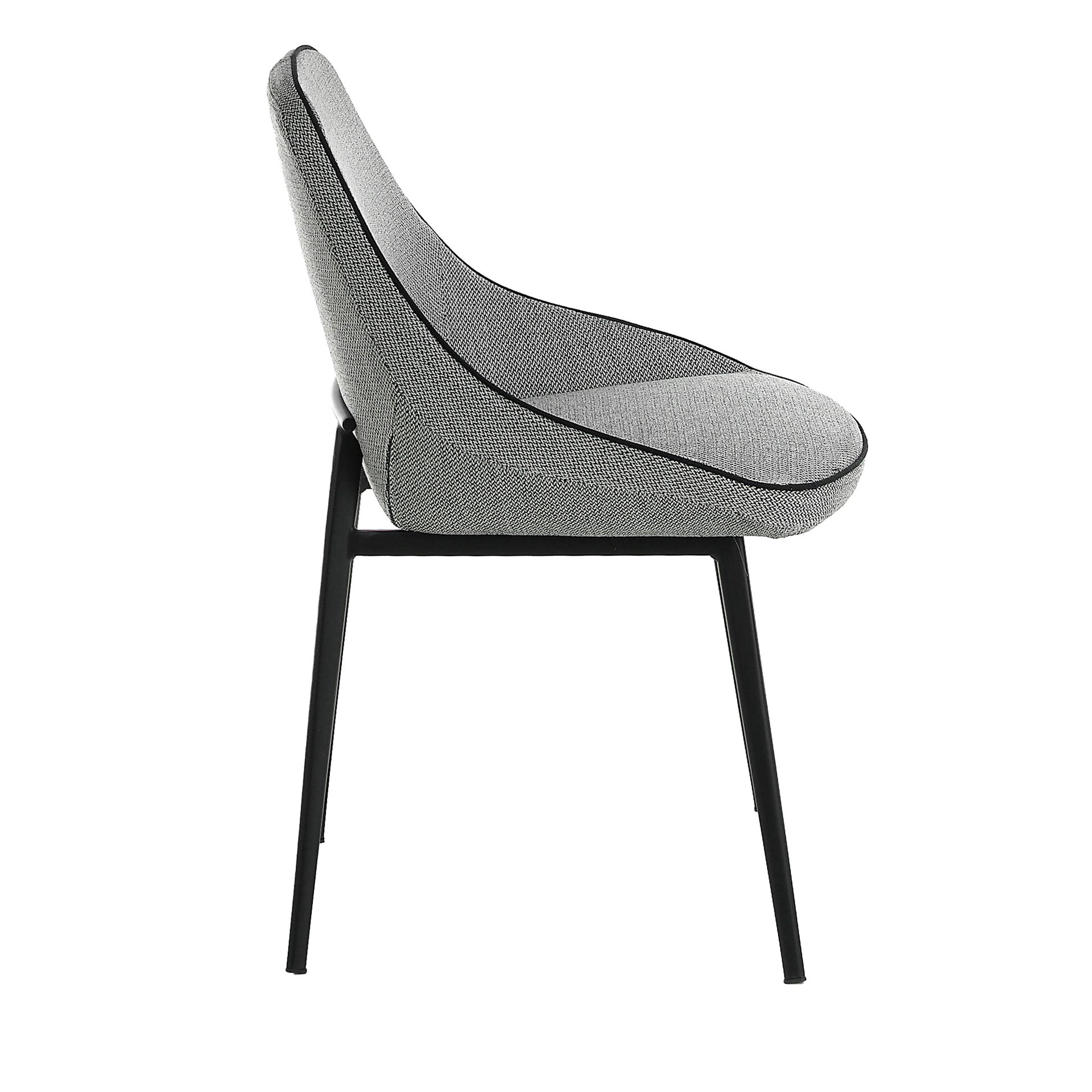 Dining chair textile gray