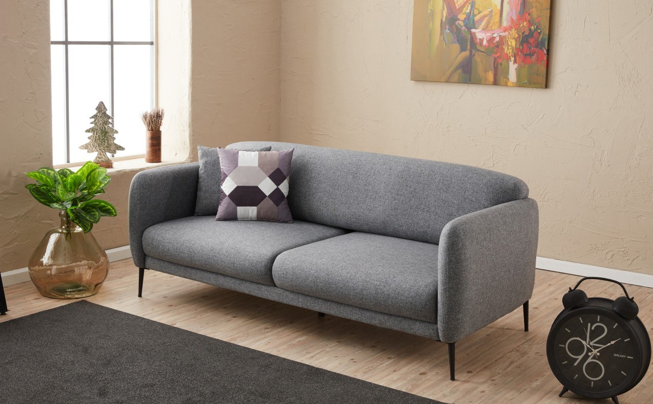 Venedik Sofa 3-Sitzer Grau