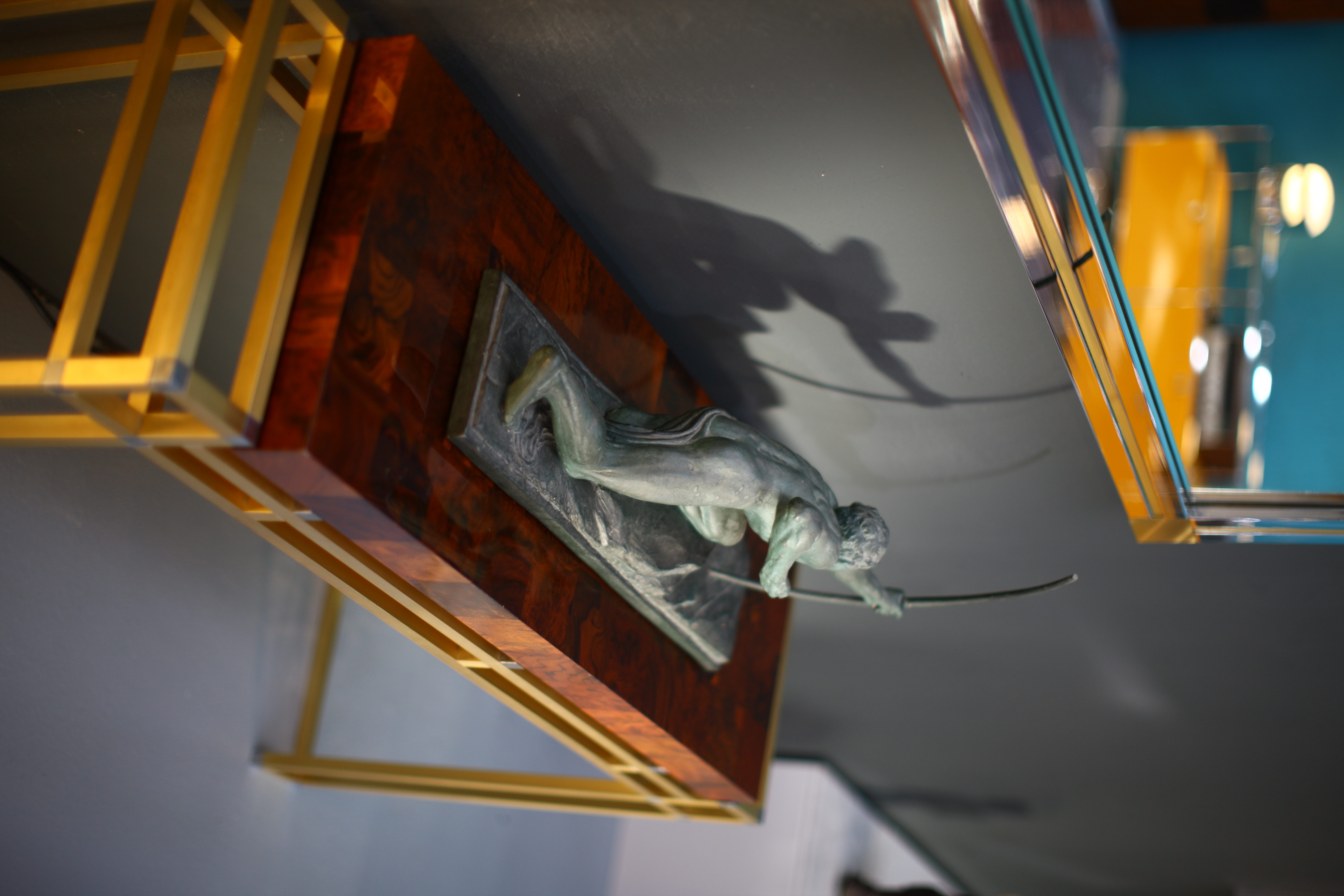 G. Boni Sculpture Archer 1960s Bronze-patinated Plaster