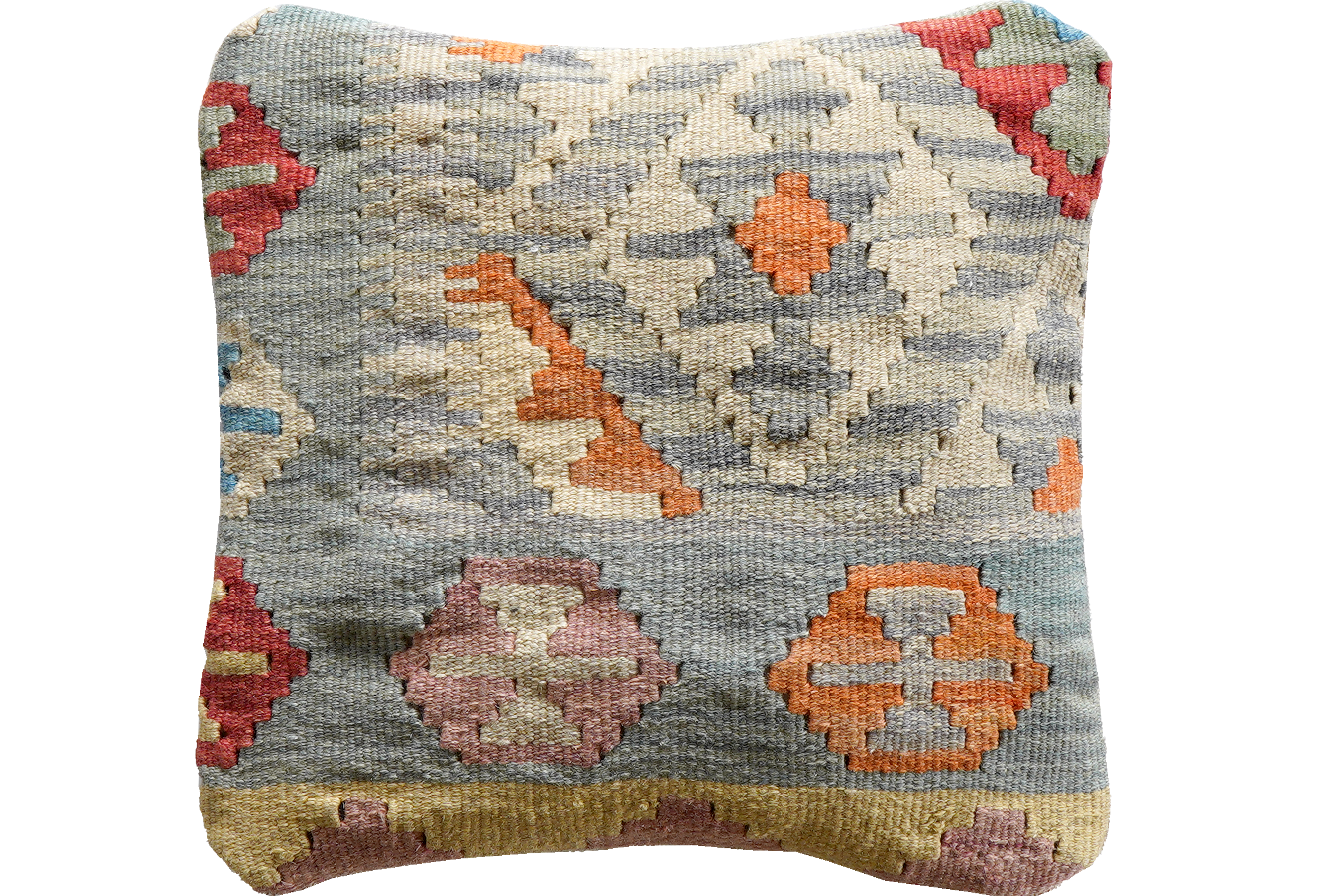 Carpet Pillow Wool Cotton Multicolored