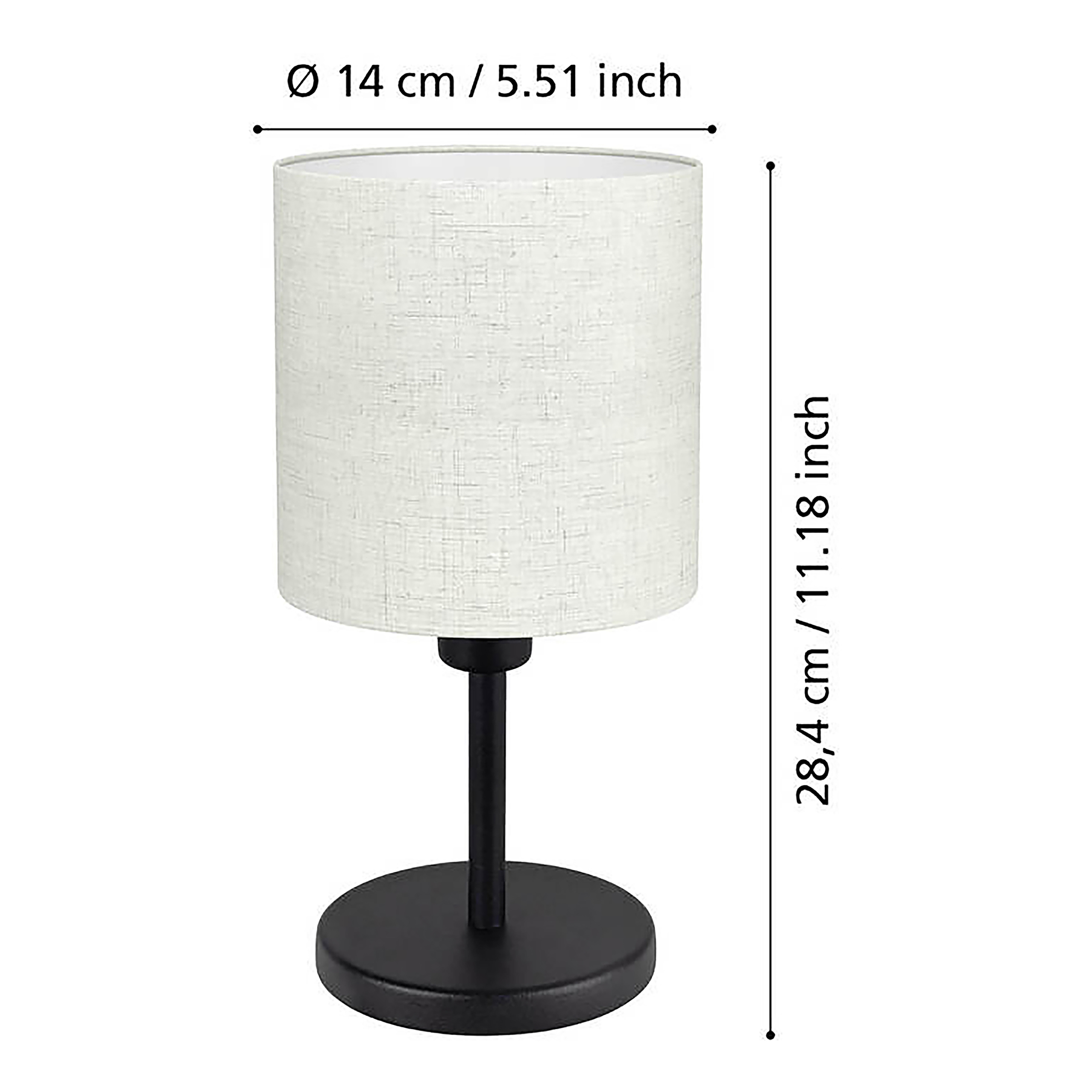 Table Lamp Montetto 1-Light Black