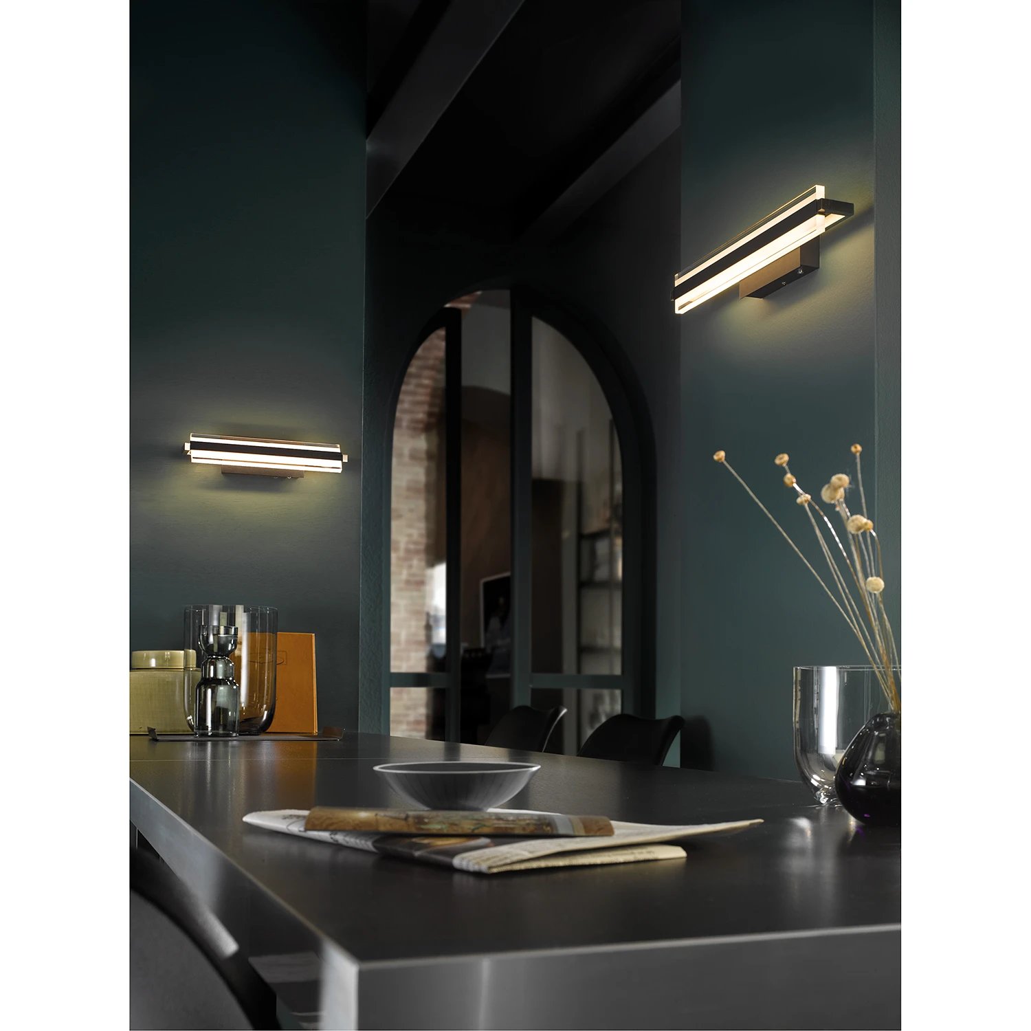 LED-Wandleuchte 1-flammig Metall Kunststoff Weiß