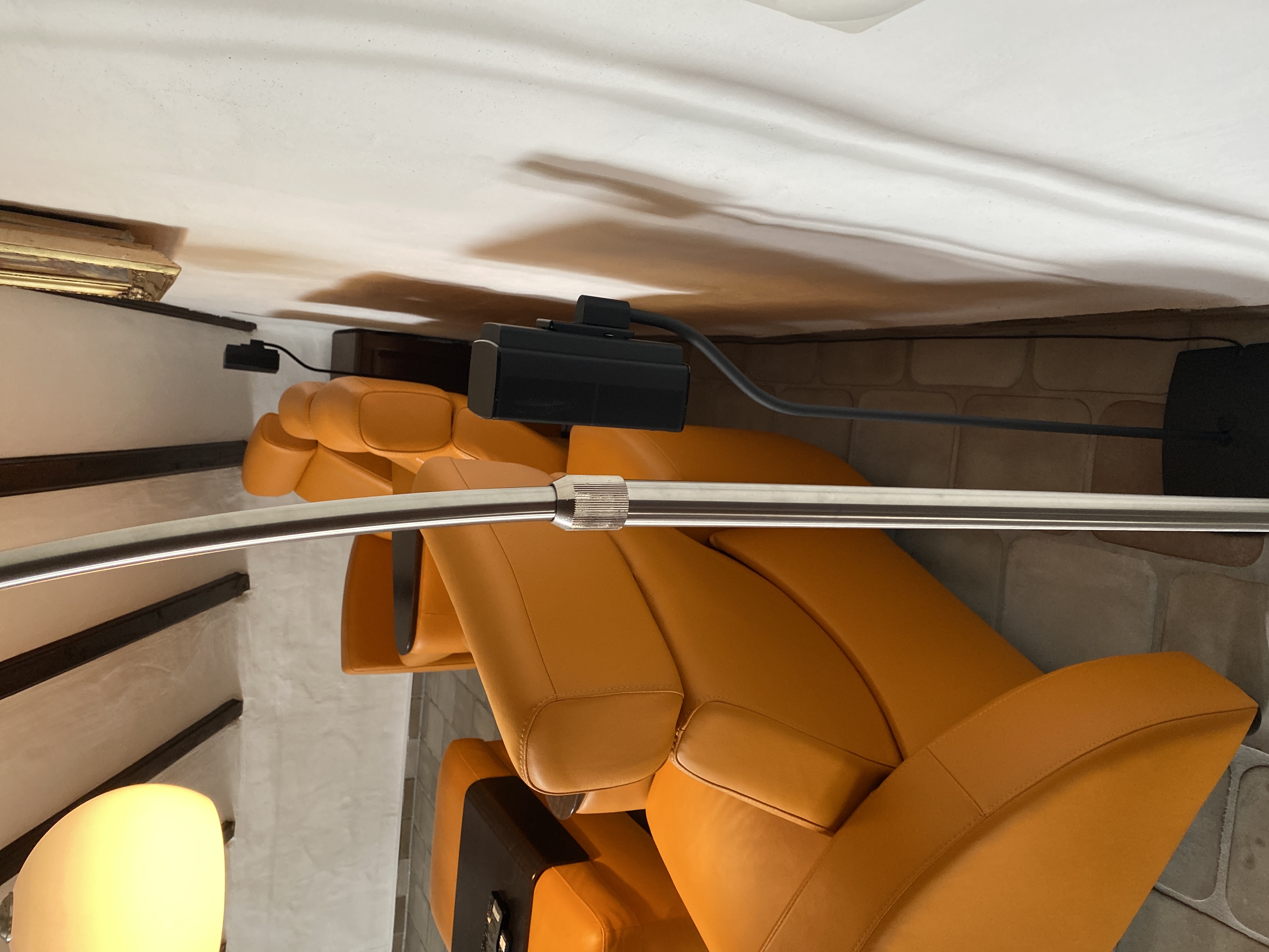 Arion 4-seater sofa with ottoman Leather