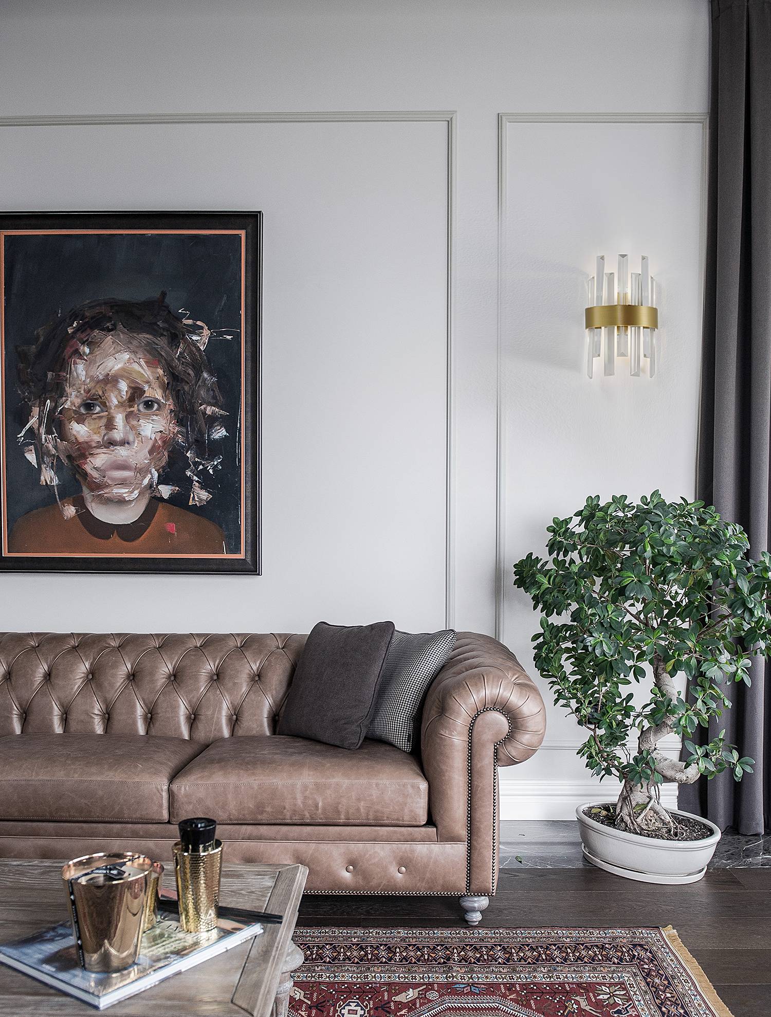 Wandleuchte Crown Aluminium