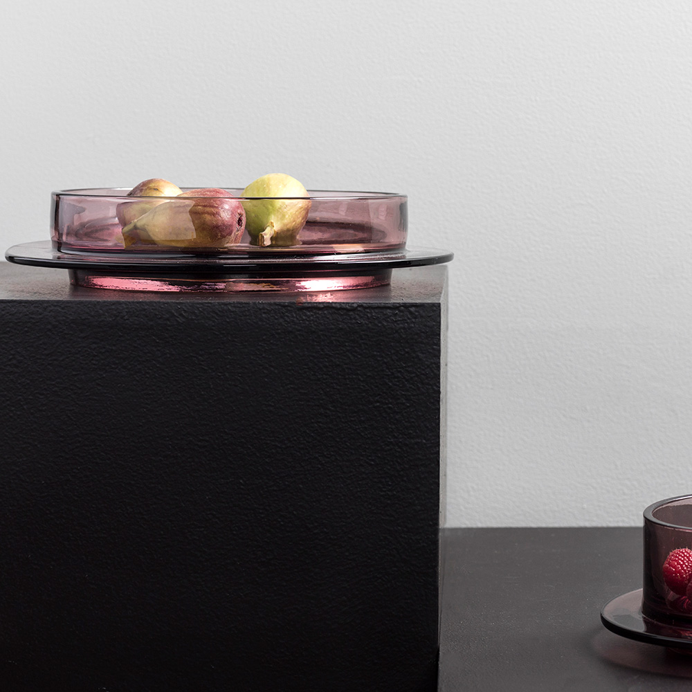 Dishes to Dishes Bowl Large Glass Pink