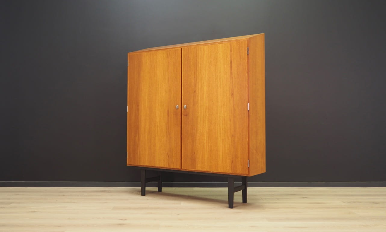 Vintage cabinet teak wood beige 1970s