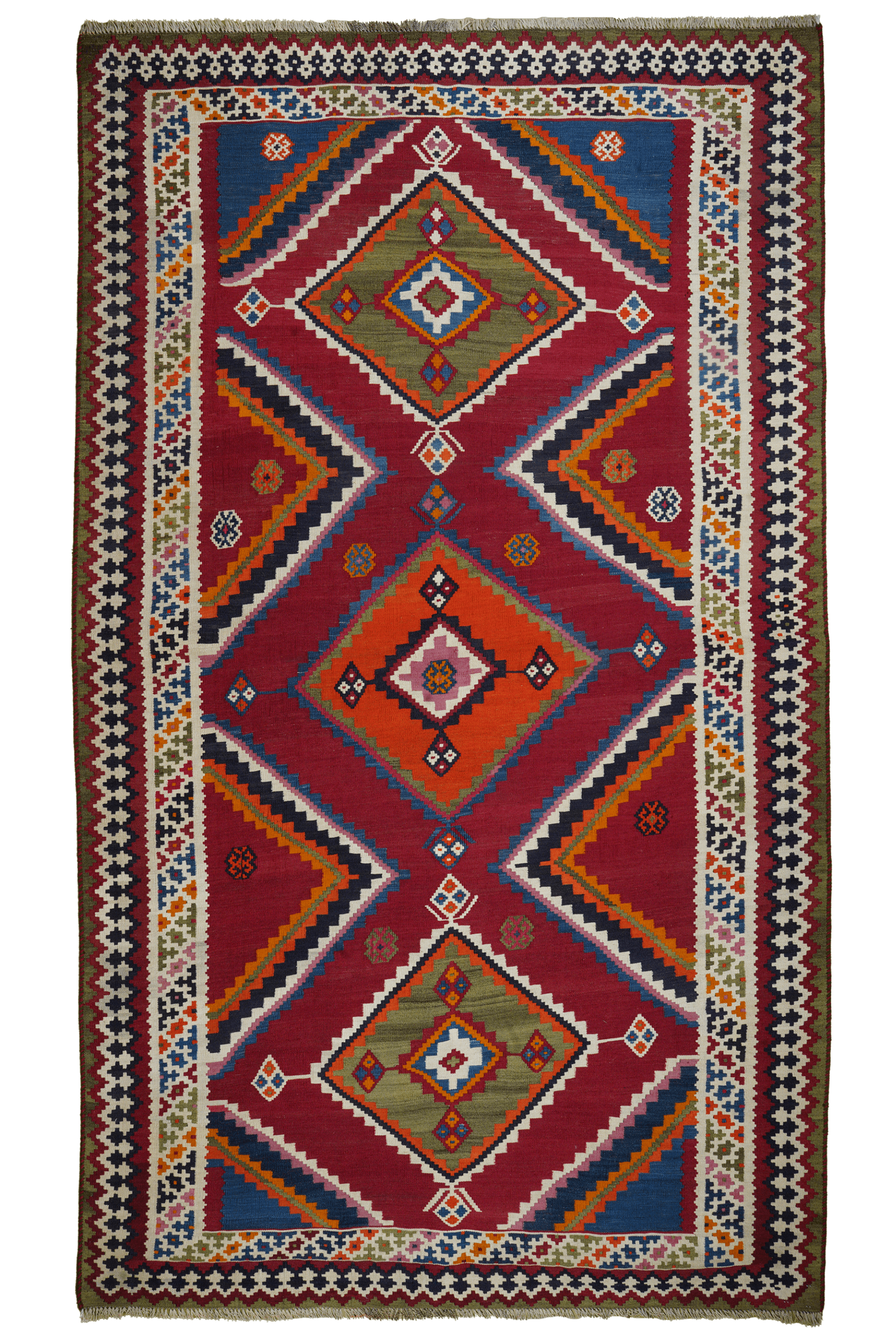 Kilim Gashgai Teppich Mehrfarbig