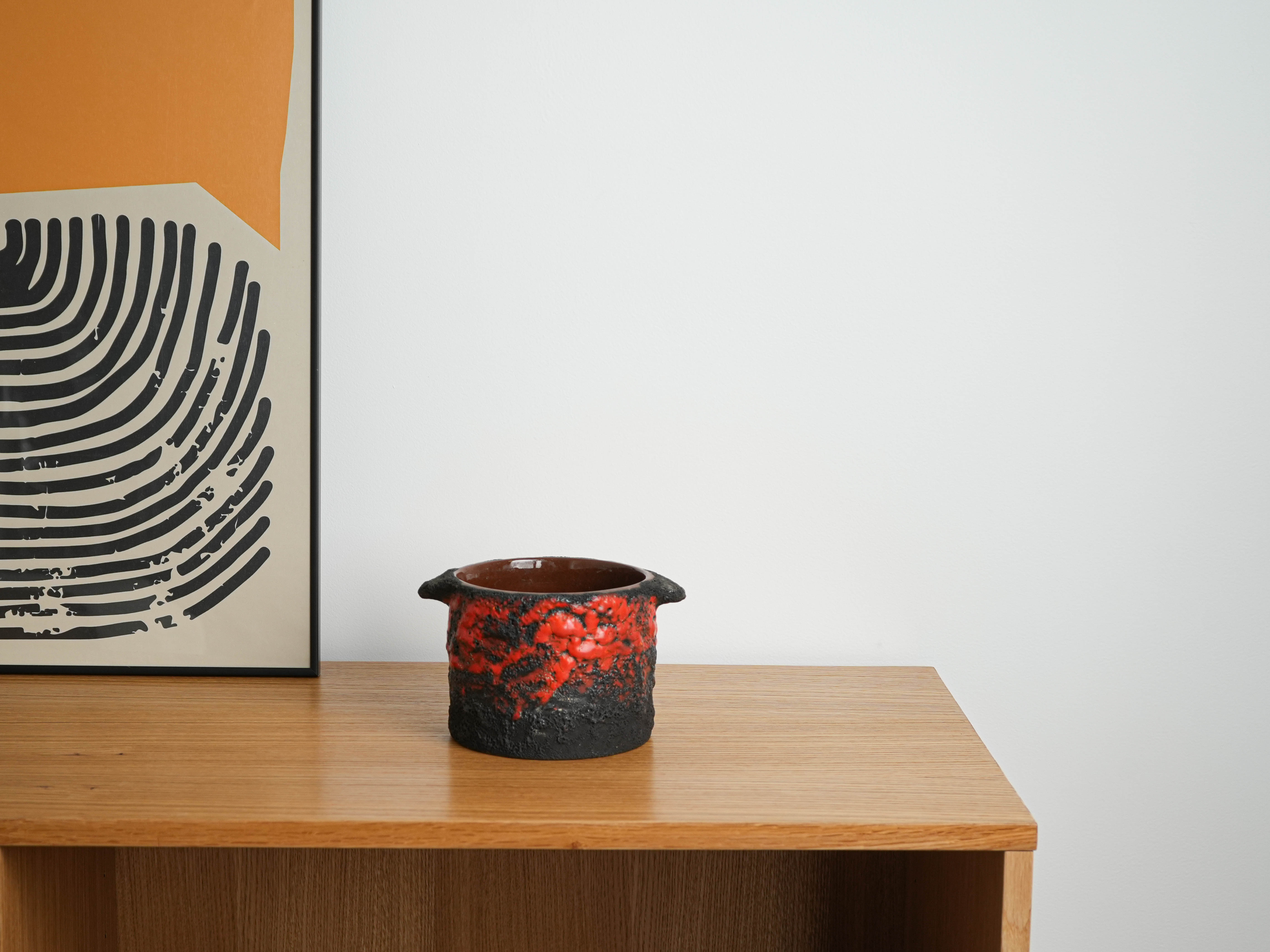 Ceramic vase Fat Lava 1960s