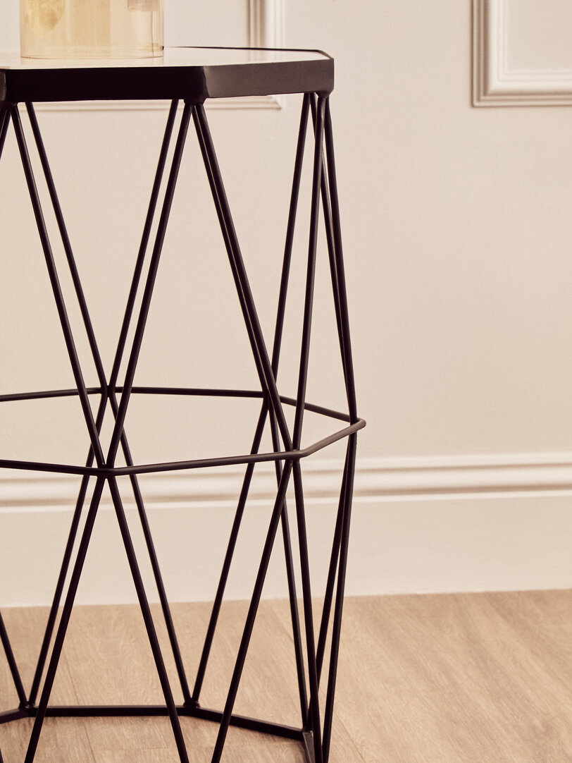 Shalimar Side Table Metal Black