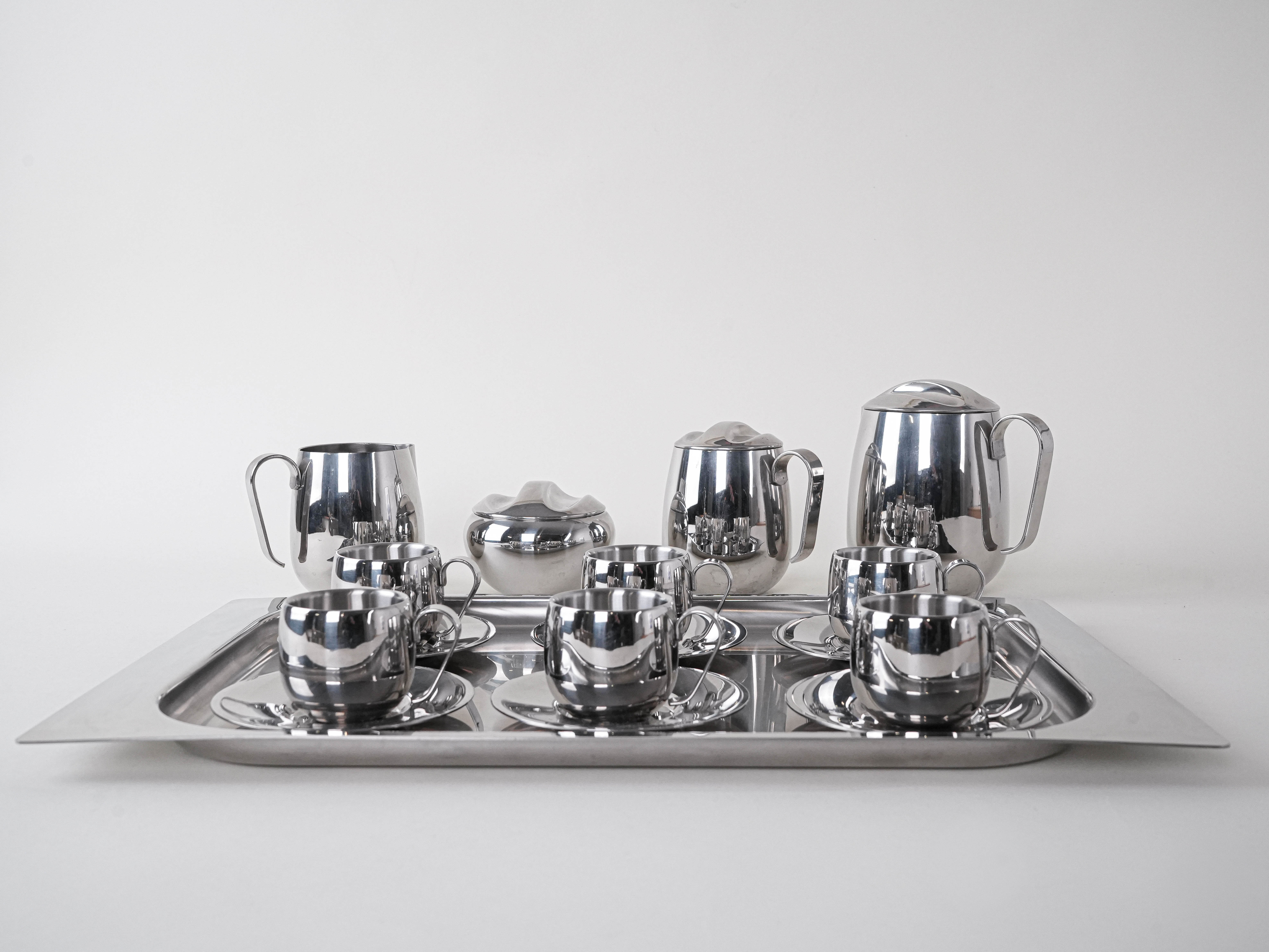 Kaffee- und Tee-Service Silber