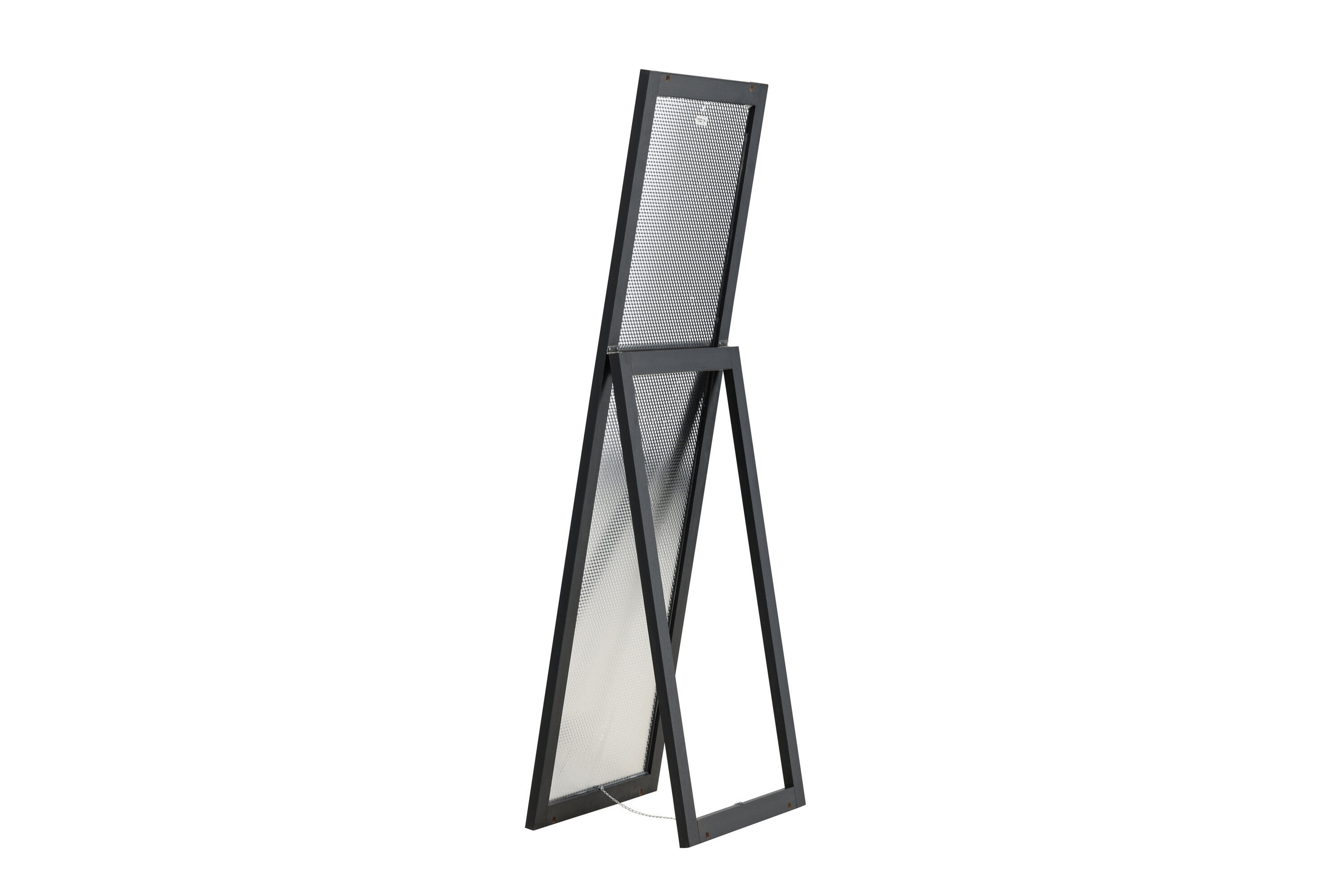 Sebring Mirror Wood Glass Black 55x170cm