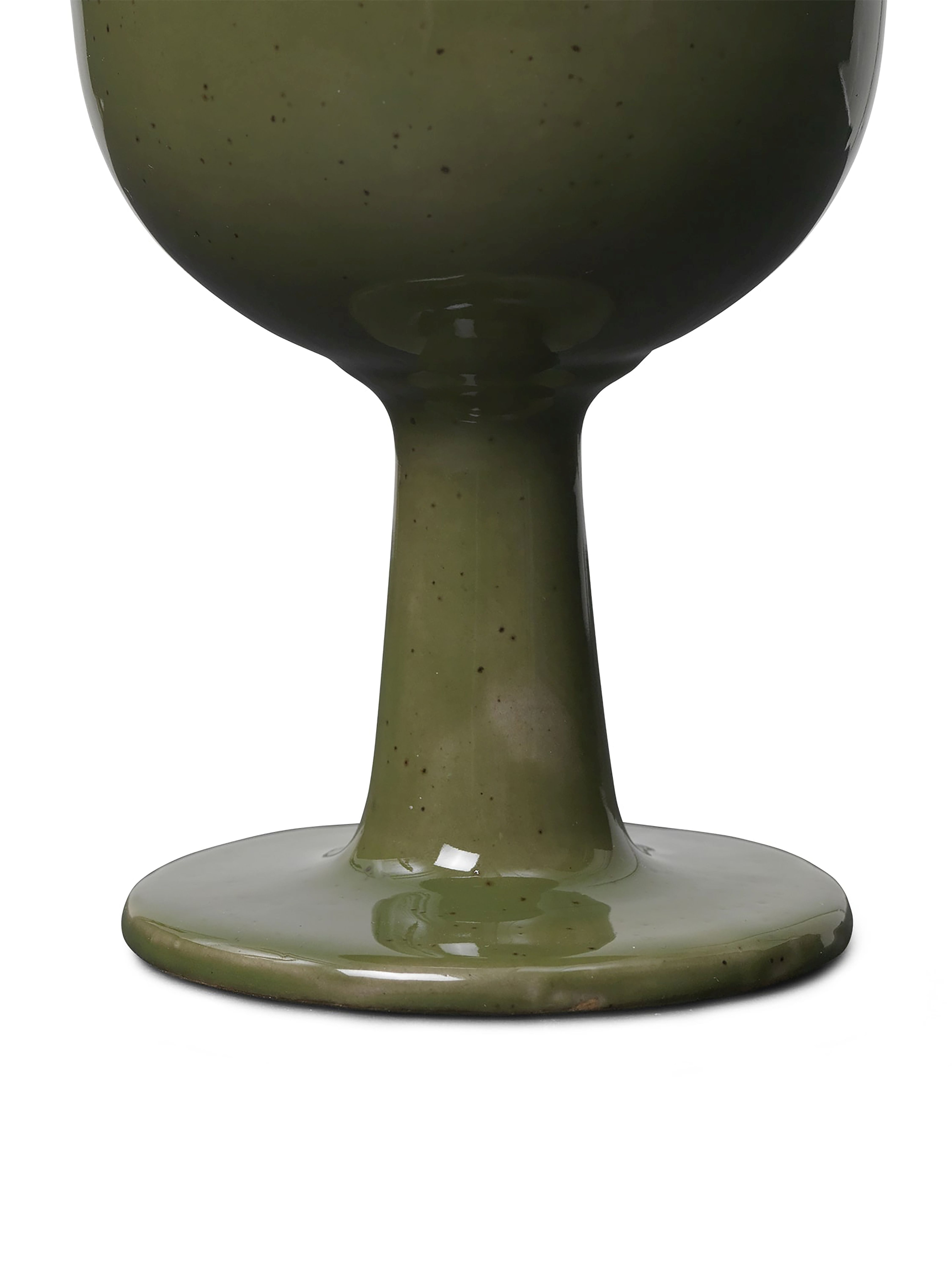 Floccula Weinglas Steinyeug Reaktive Glasue Grün