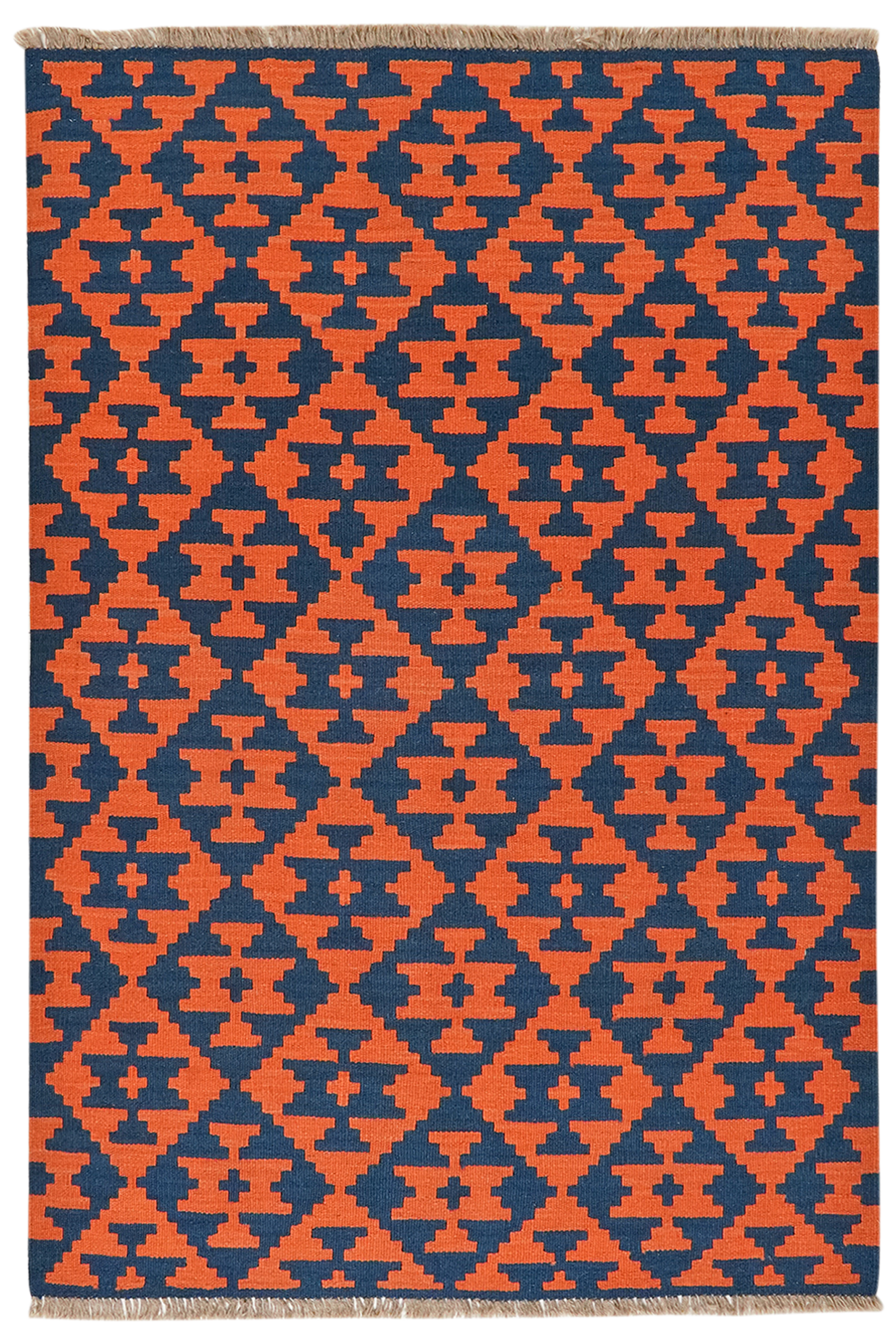 Kilim Ghashghai Tappeto Lana Blu