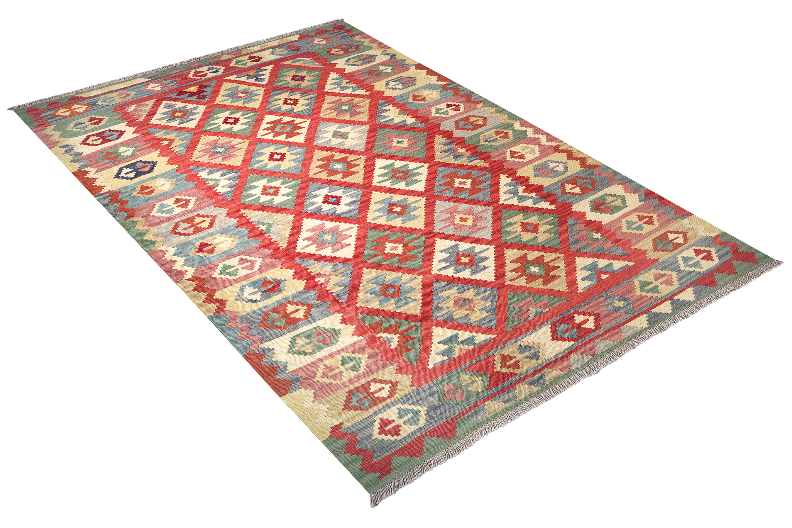 Kelim Gashgai Wool Multicolored