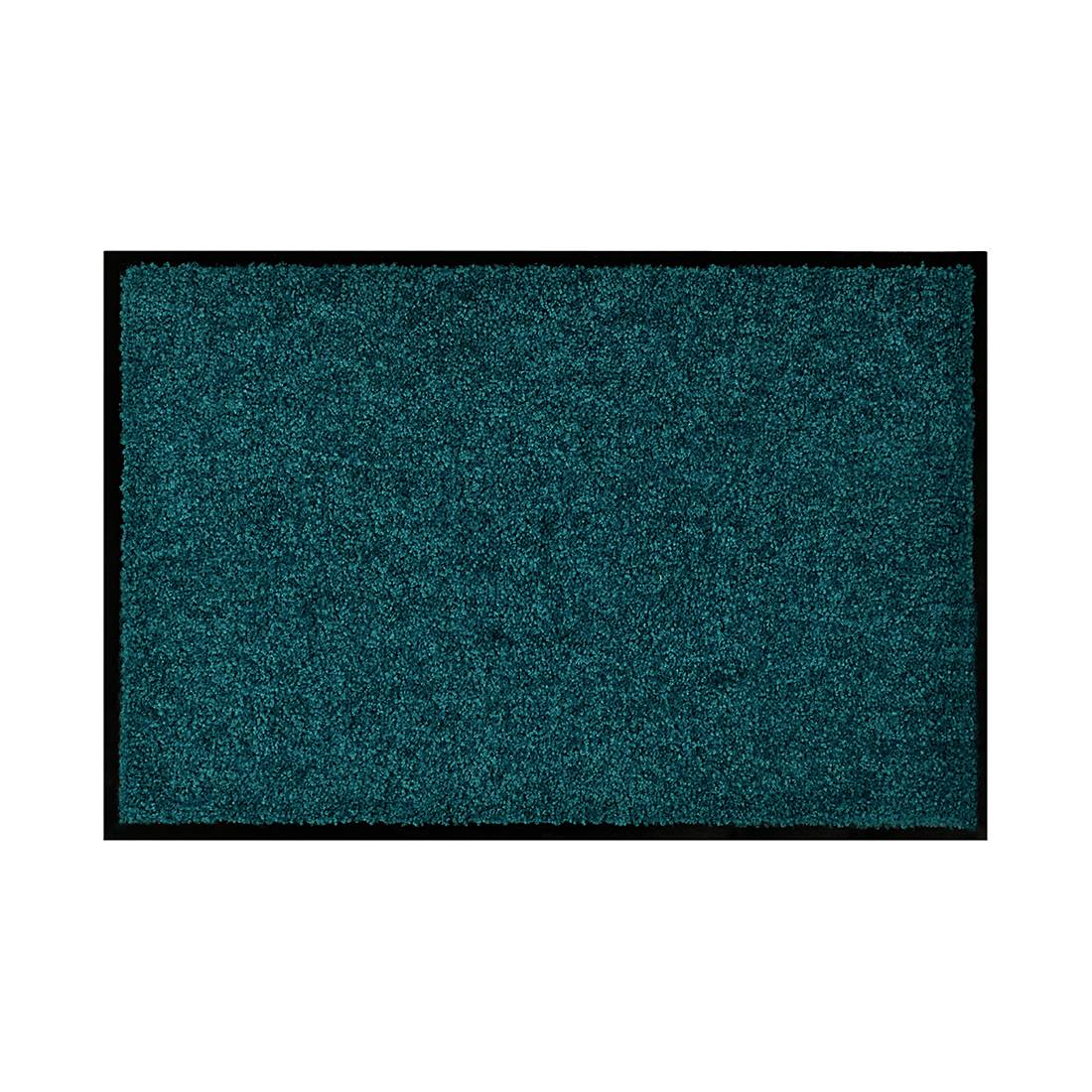 Dirt-trapping doormat Wash & Clean Petrol 60 x 180 cm