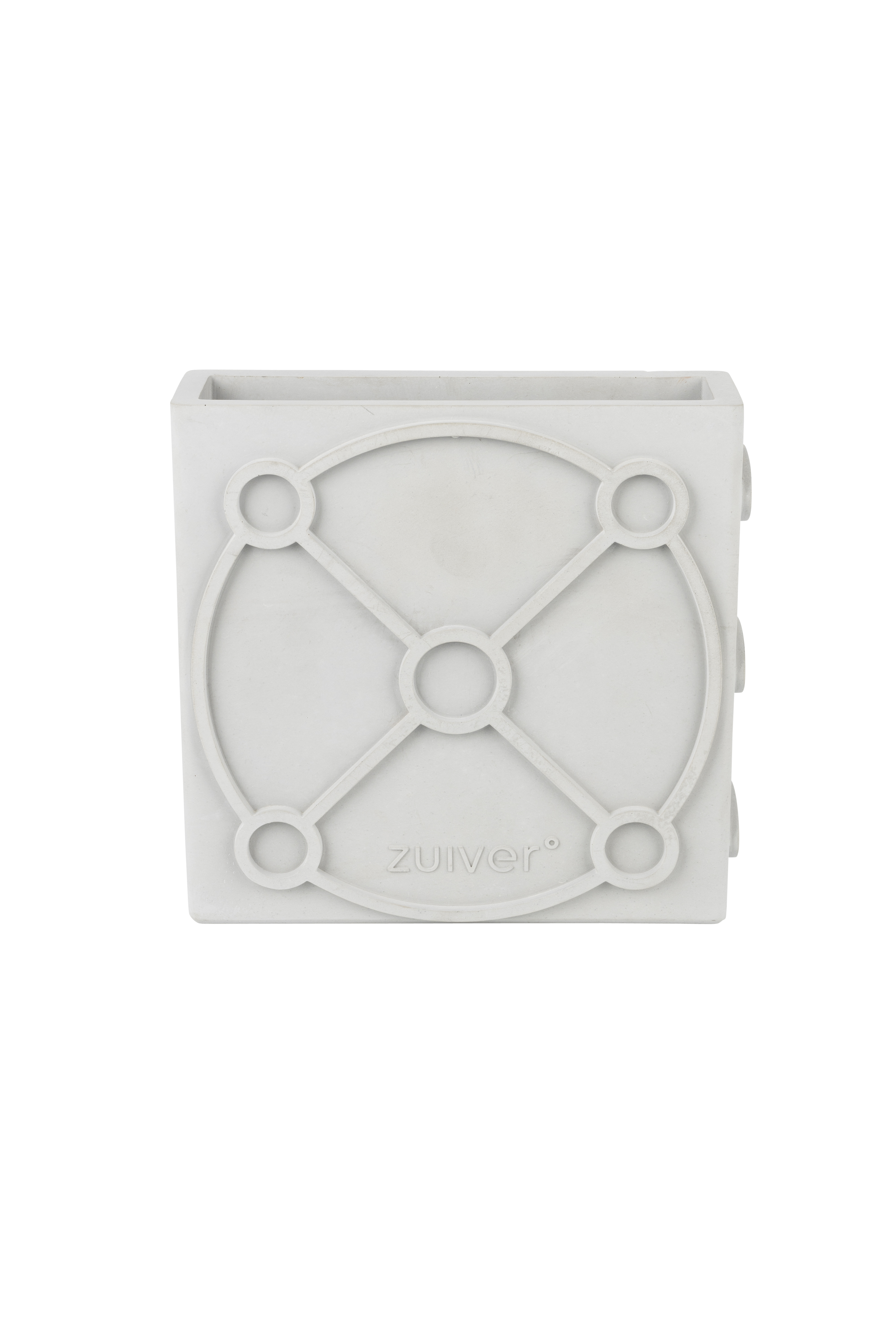 Graphic Vase Concrete Grey