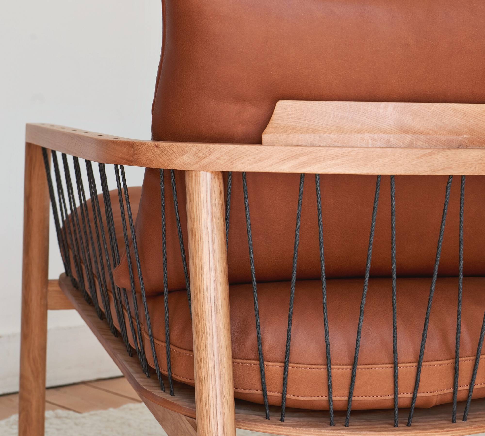 Enzo Sessel Leather Bronze