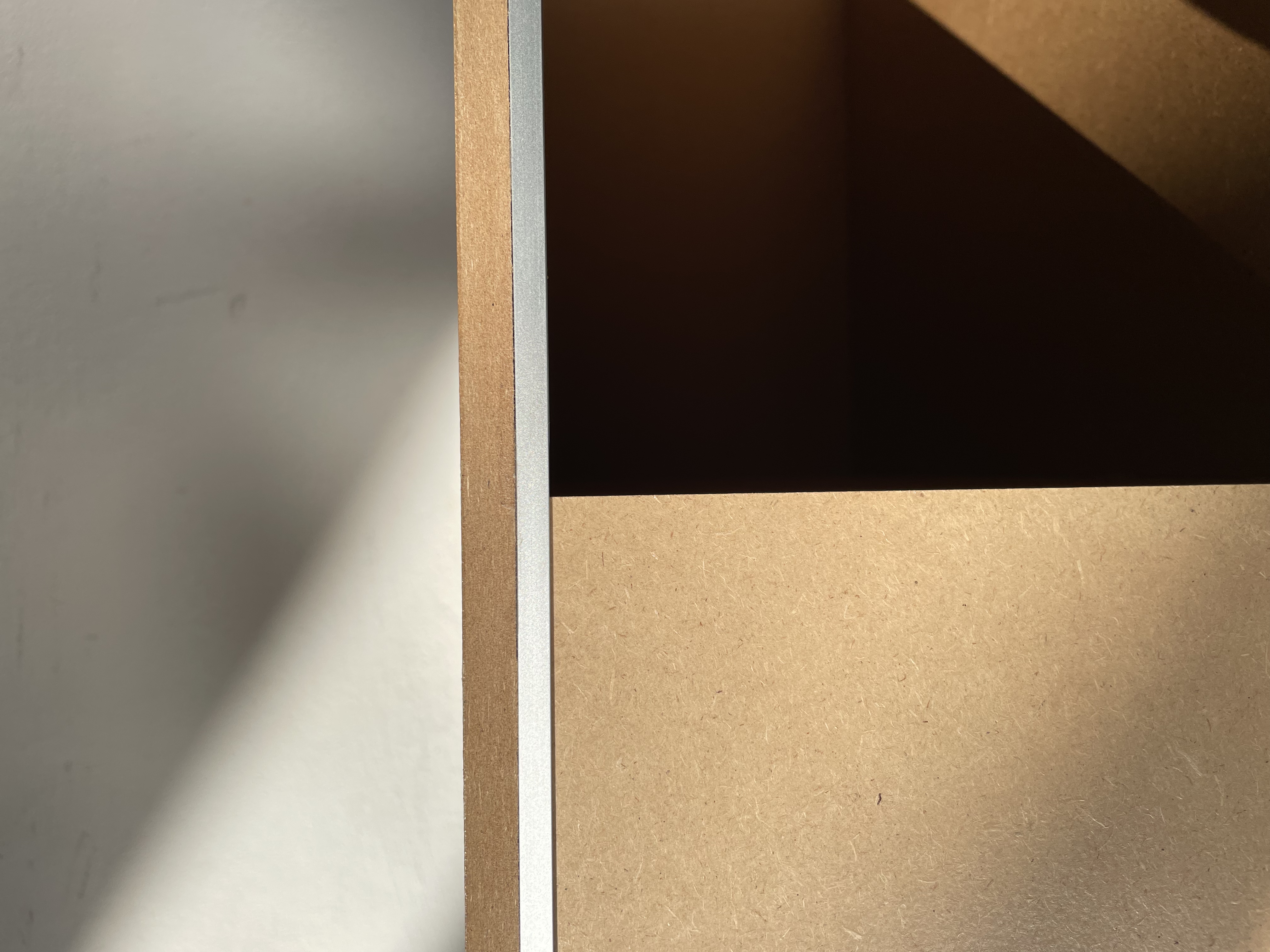 TV Sideboard Holz Aluminum Braun