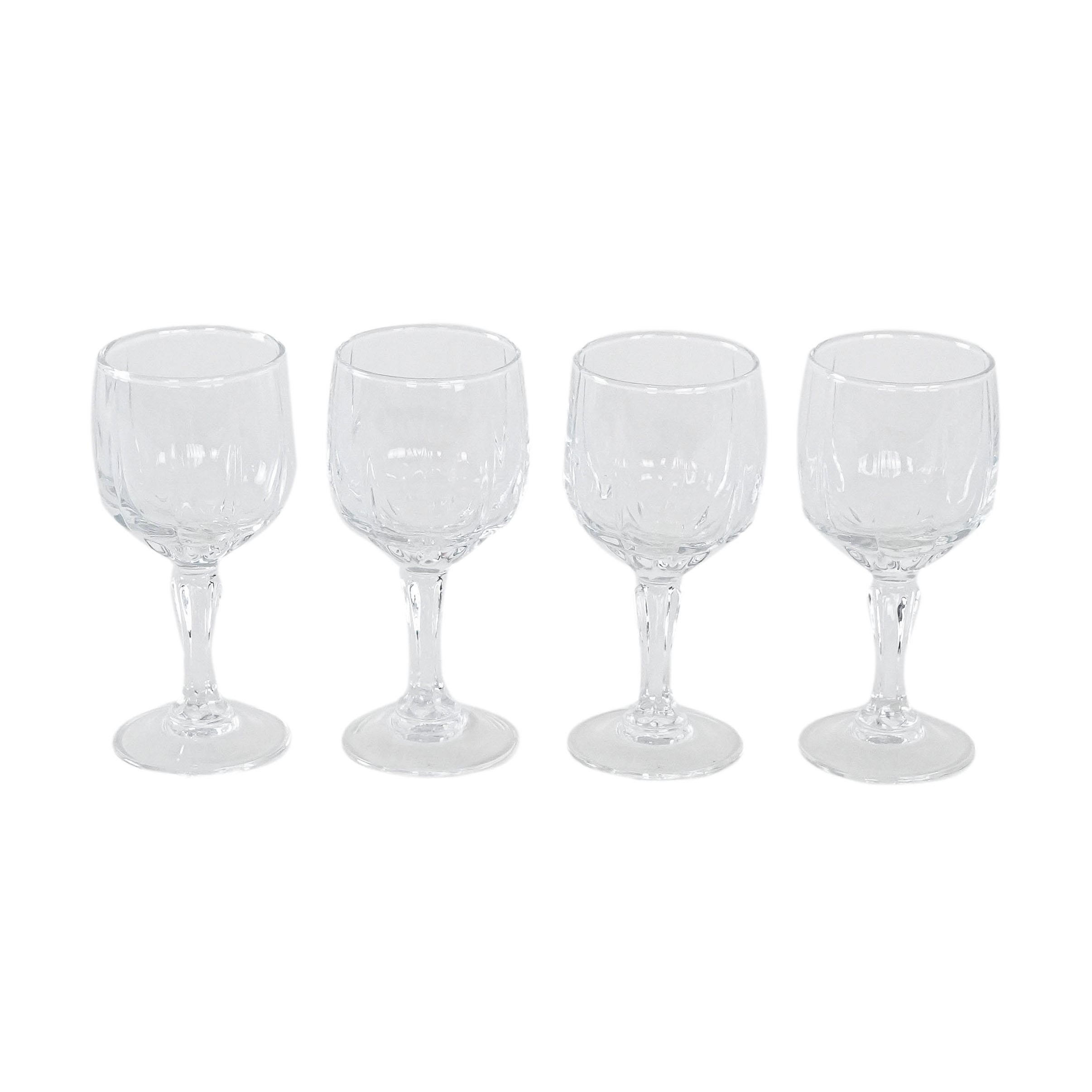 4x bicchieri trasparenti