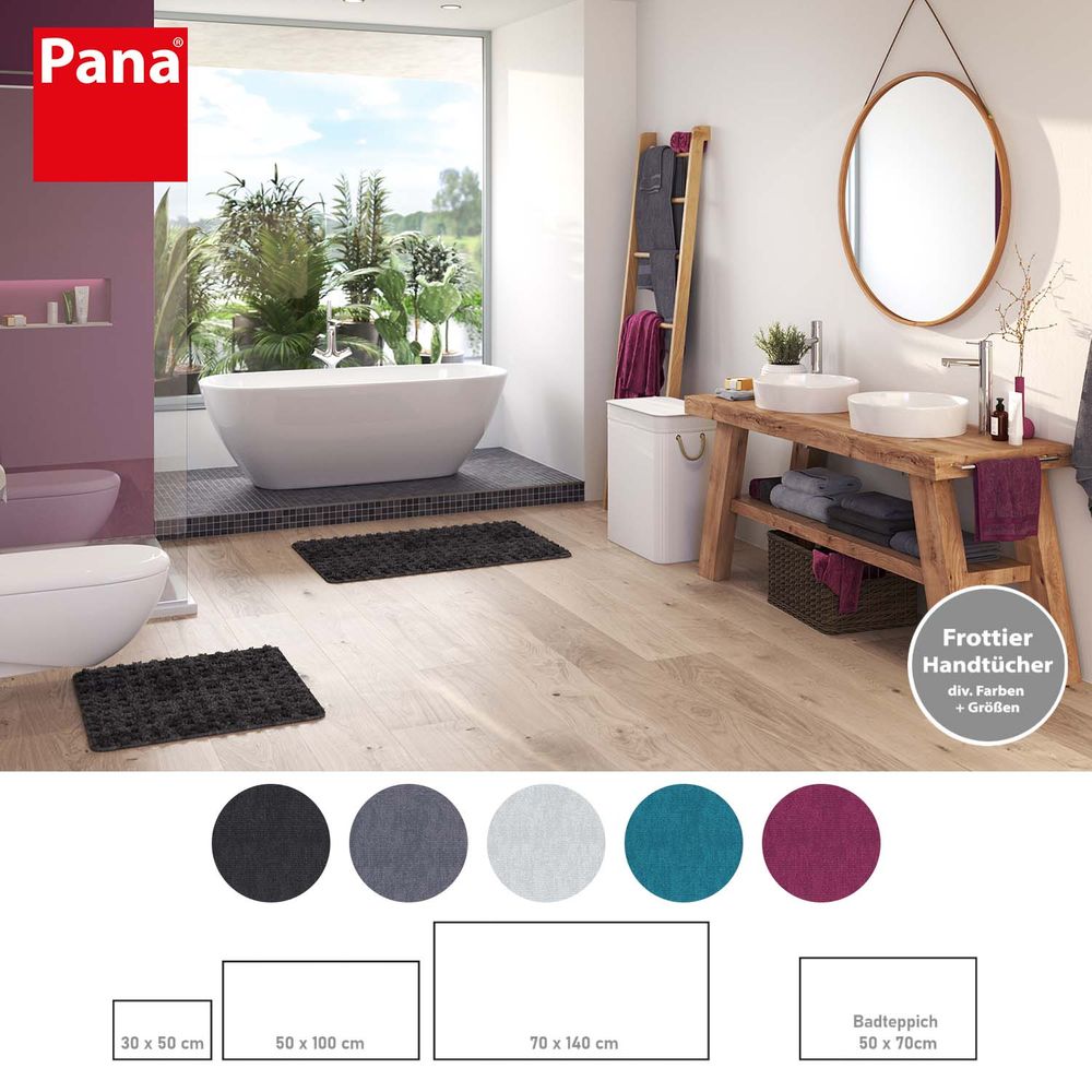 6x Gästehandtücher aus Baumwolle Grau Öko-Tex Standard 100