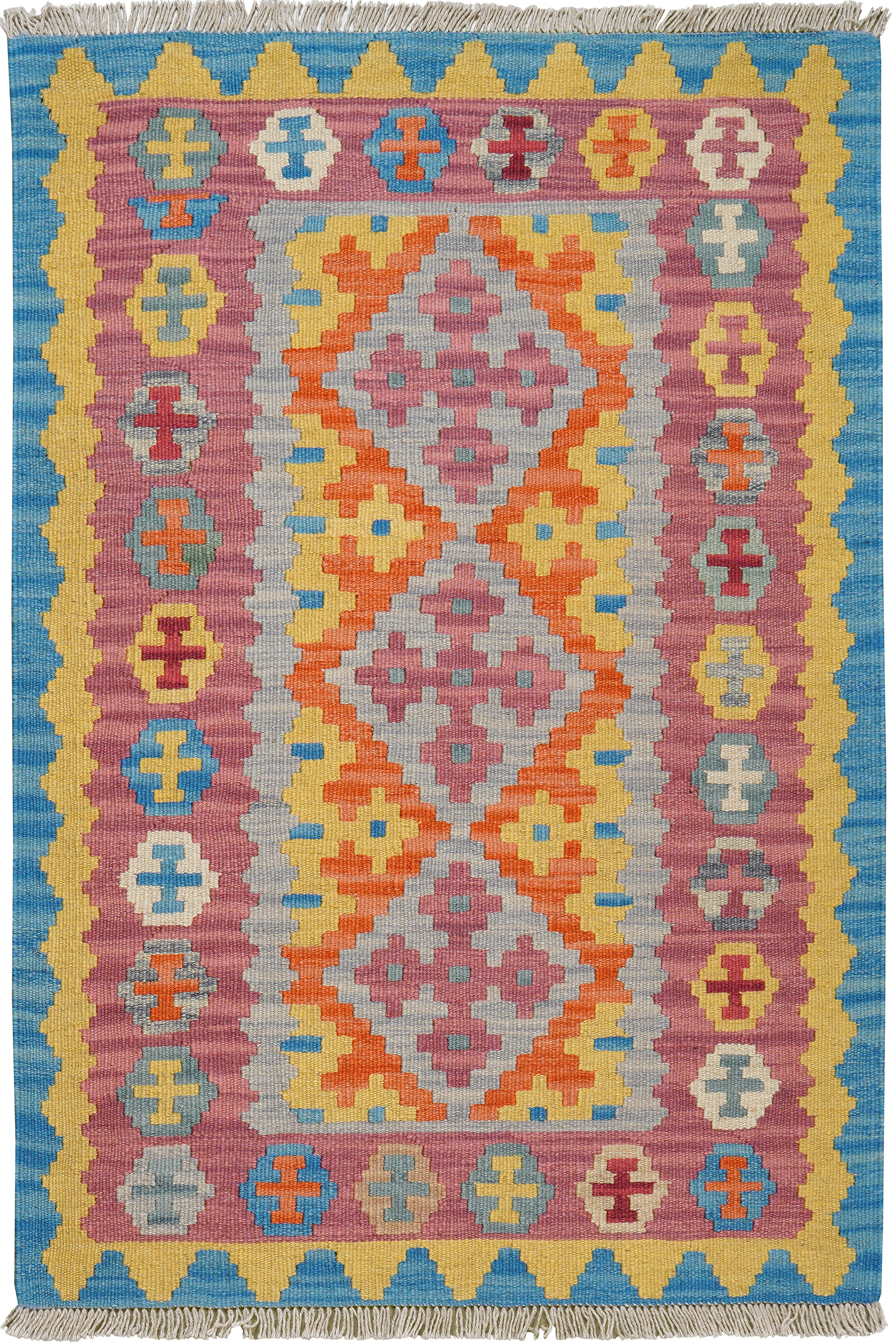 Kilim Gashgai Teppich Mehrfarbig