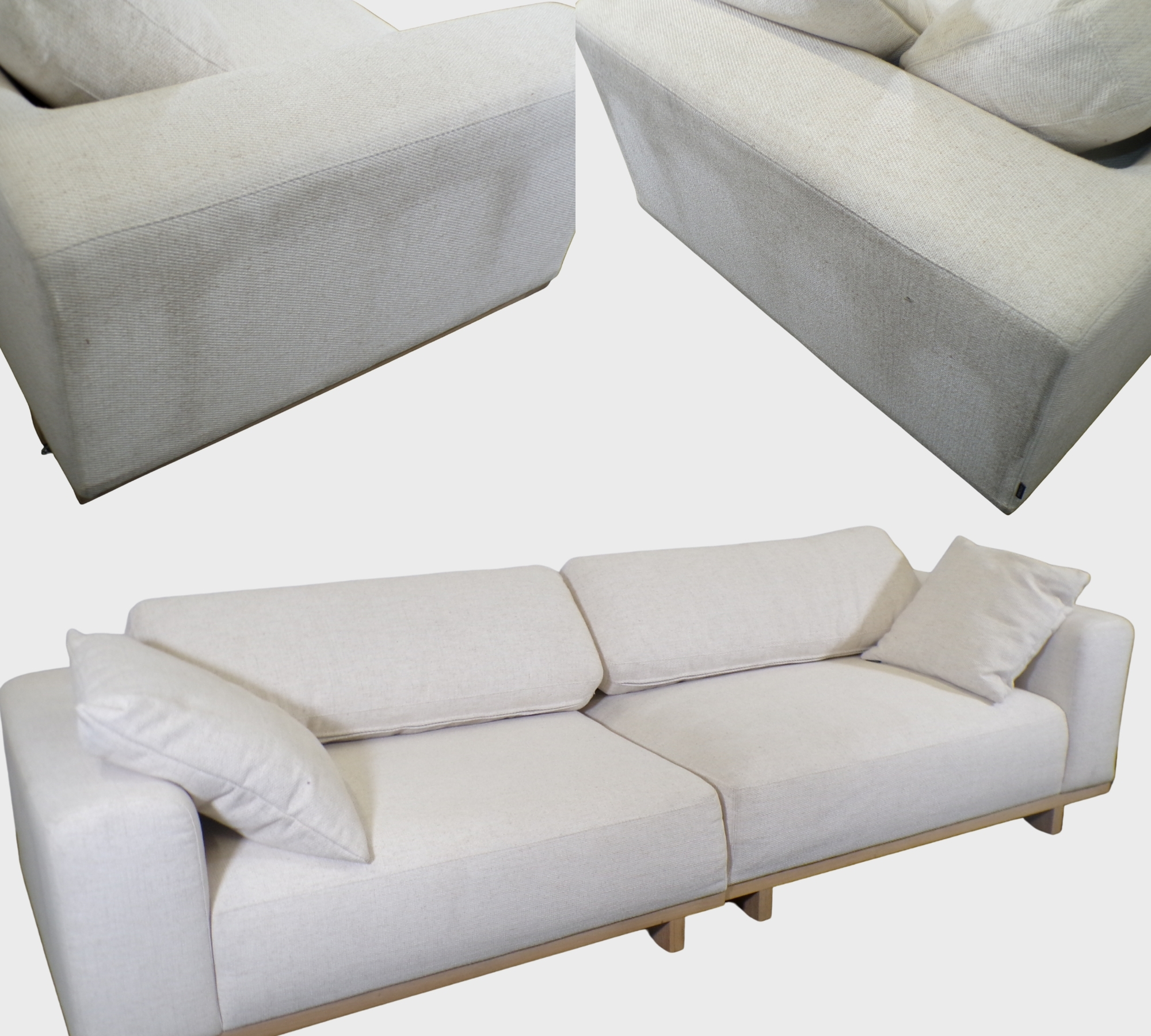 Aya Sofa 3,5-Sitzer Moonlight Sand