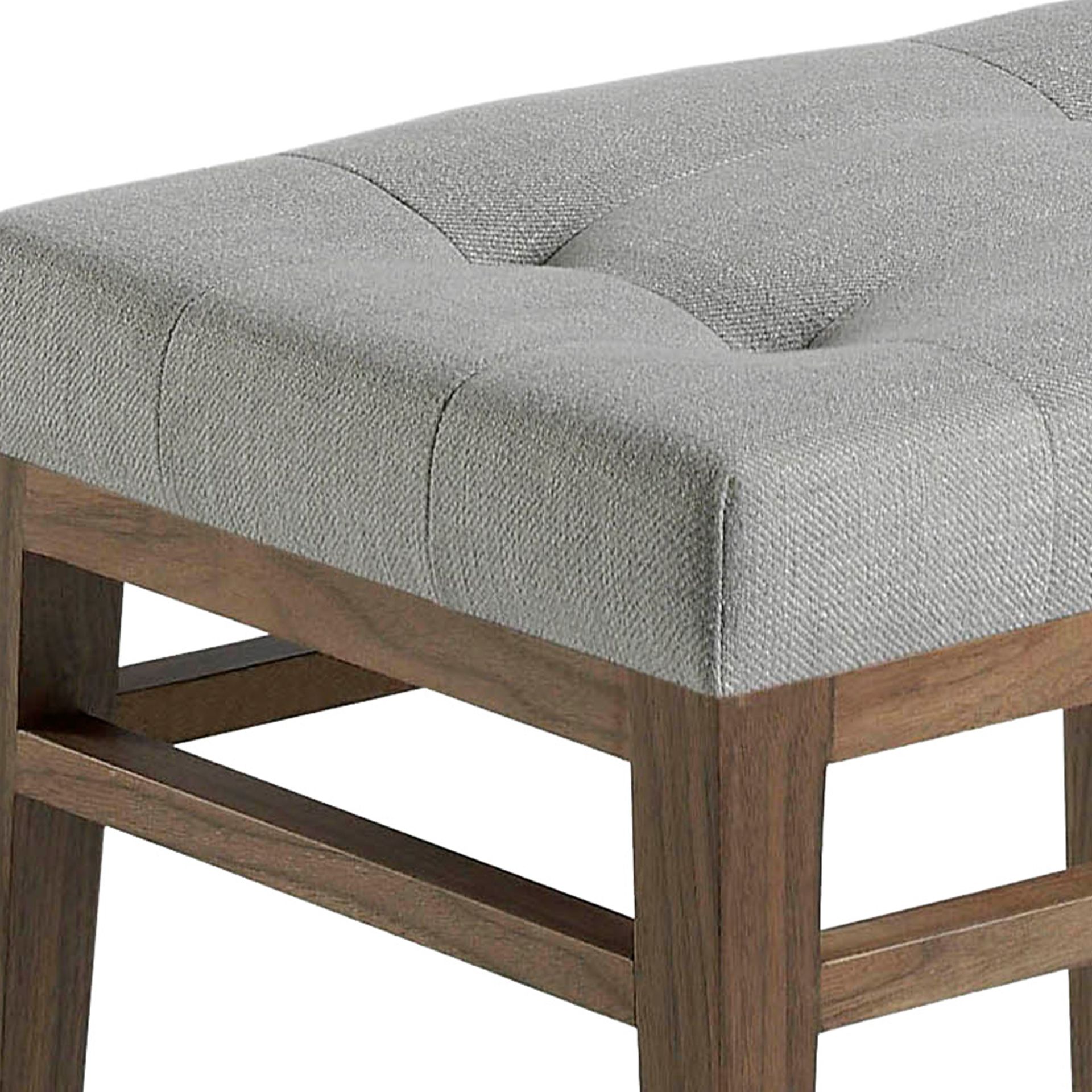 Sgabello tessuto grigio