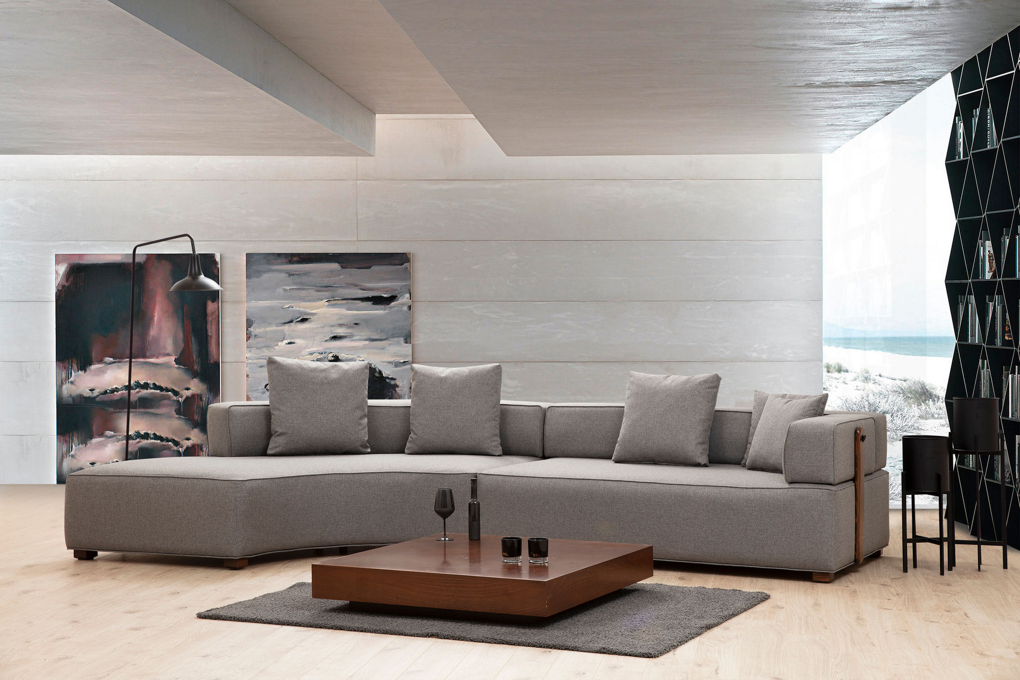 Gondol-1 Sofa Grau