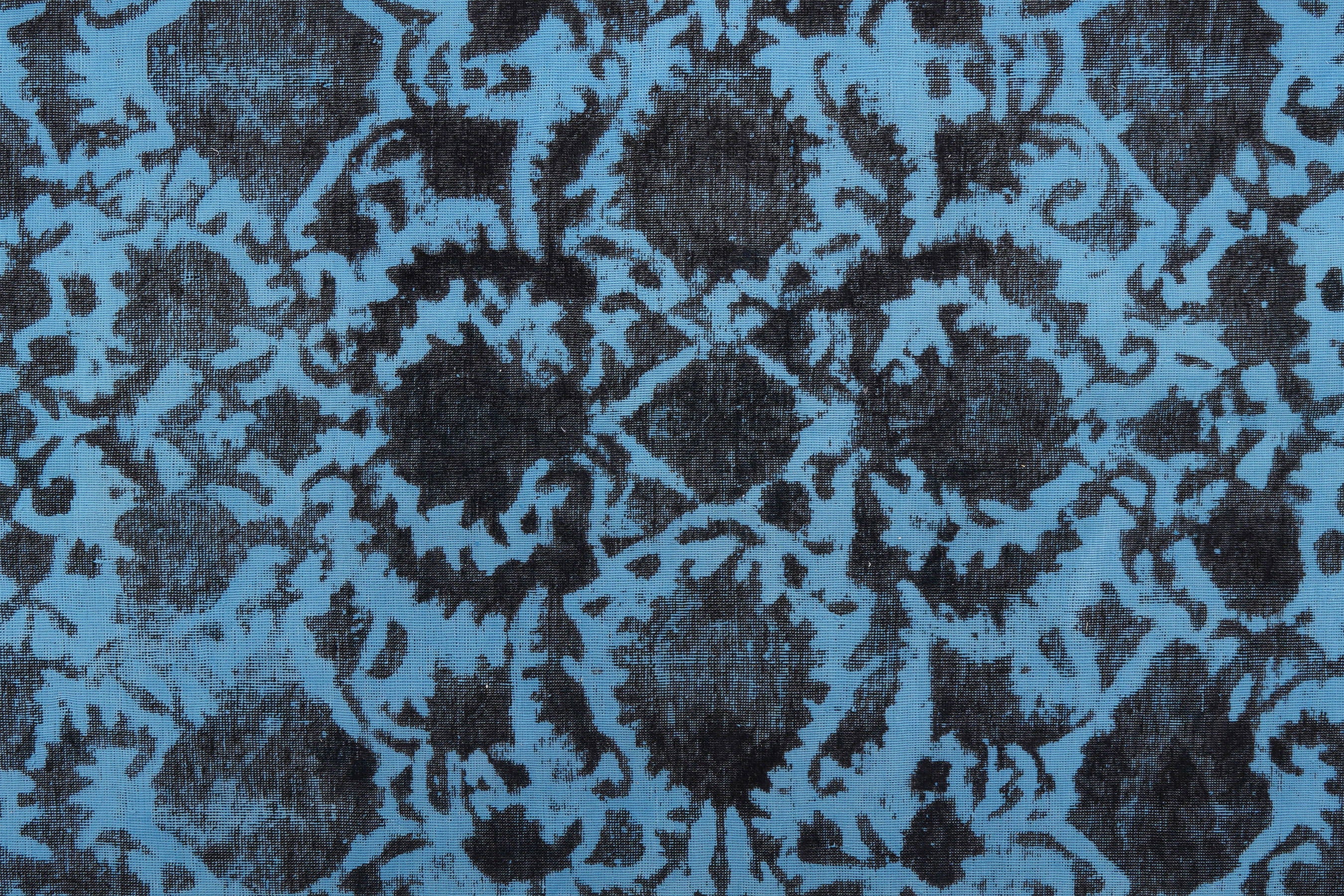 Tappeto vintage in lana multicolore